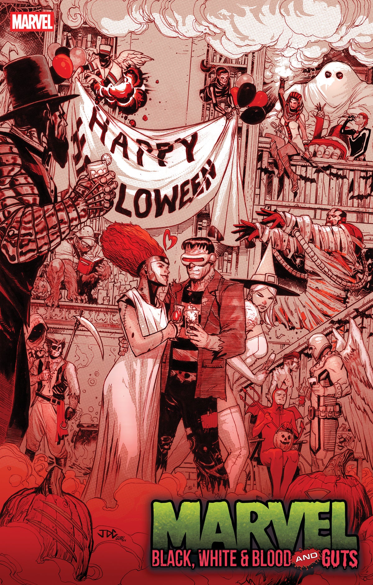 Marvel: Black, White &amp; Blood And Guts #1 Joshua Cassara Variant