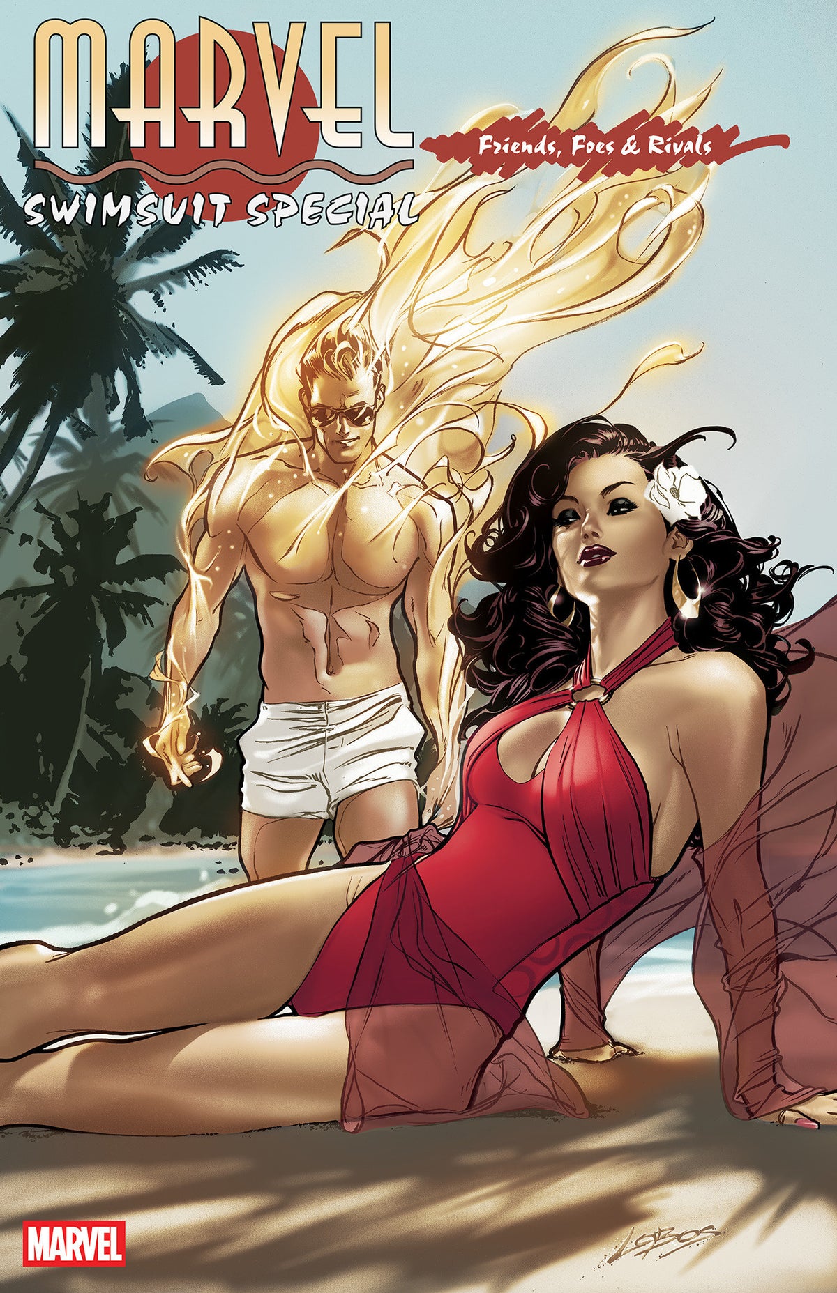 Especial de trajes de baño de Marvel: Amigos, enemigos y rivales n.° 1, variante de Pablo Villalobos