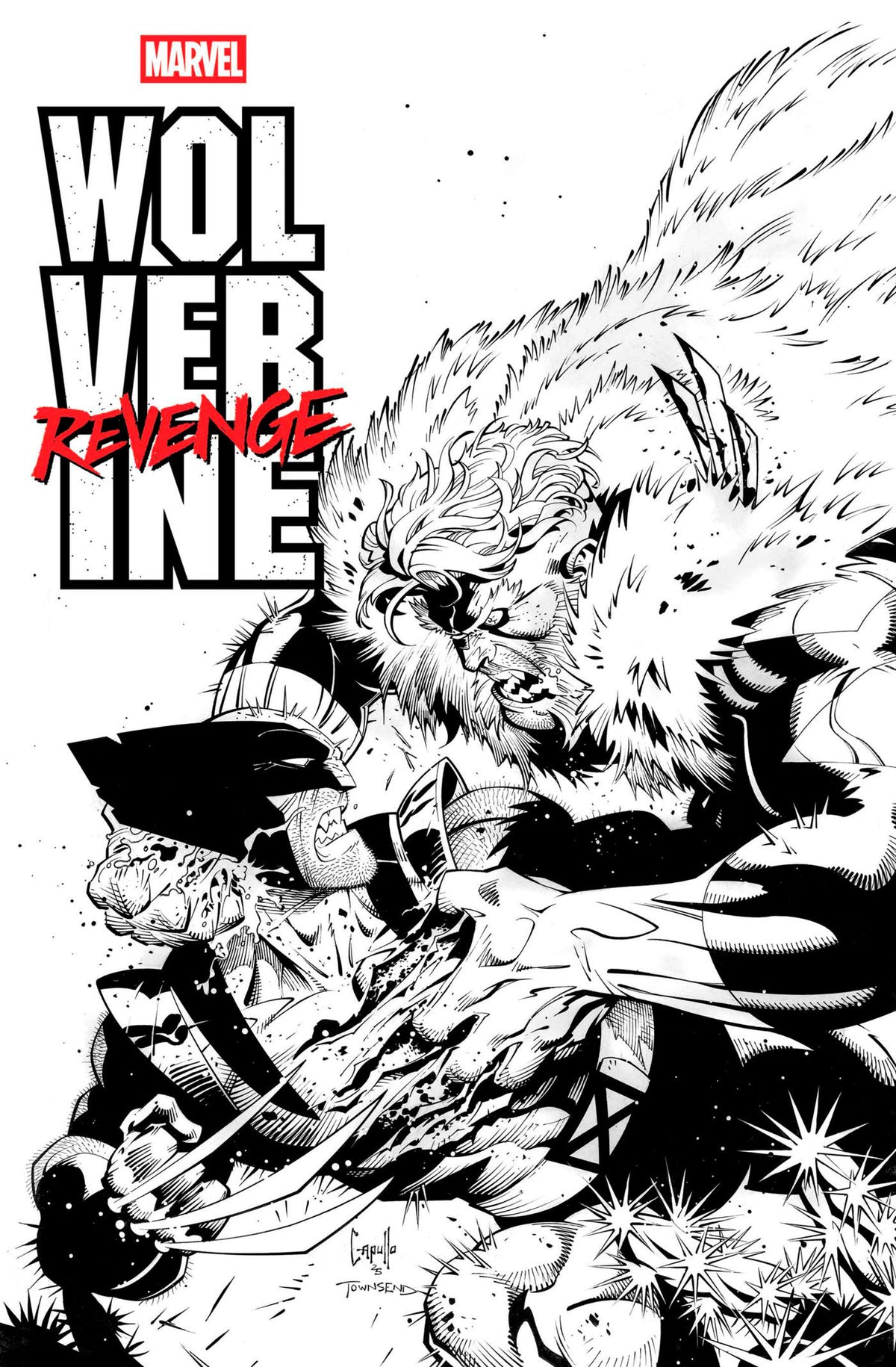 Wolverine: Revenge - Red Band: Raw - Black &amp; White Edition #2 [Polybagged]