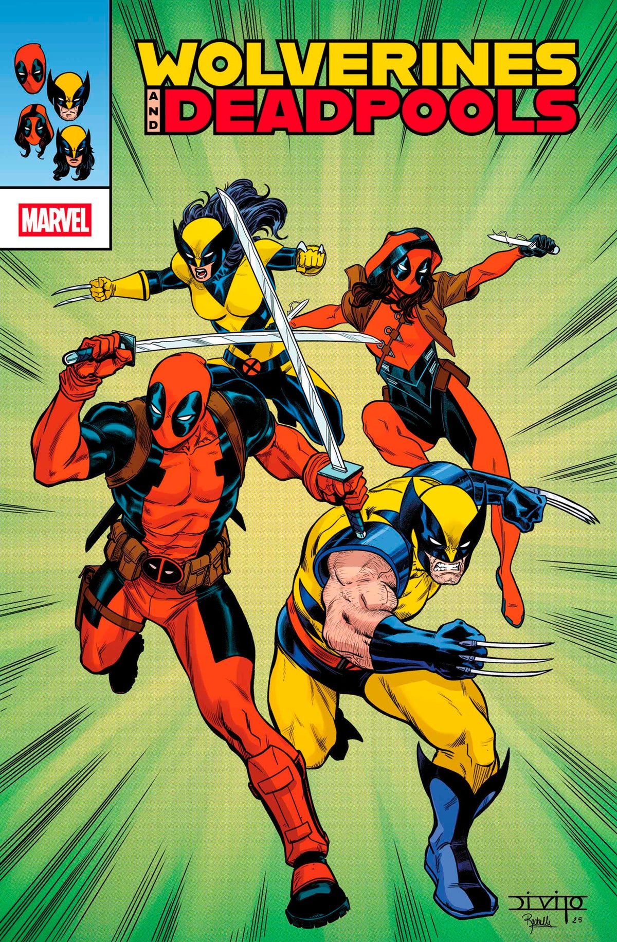 Wolverines &amp; Deadpools #1 Andrea Di Vito Retrovision Variant