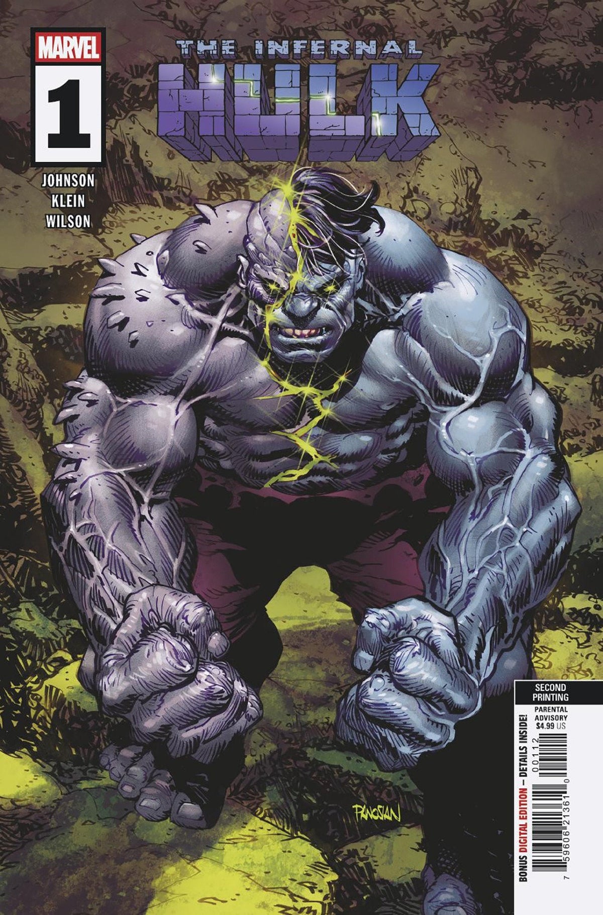 Infernal Hulk #1 Dan Panosian 2ª Impresión Variante