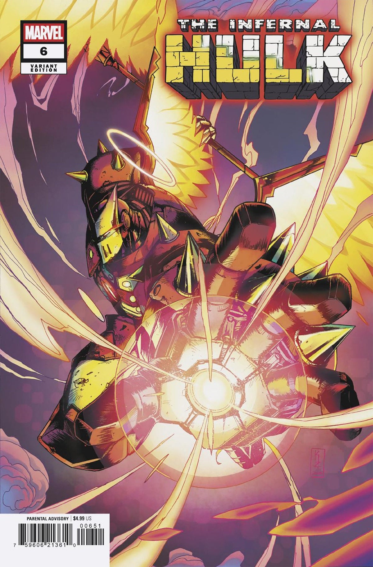 Hulk Infernal #6 Variante Armadura Hellbuster de Kei Zama