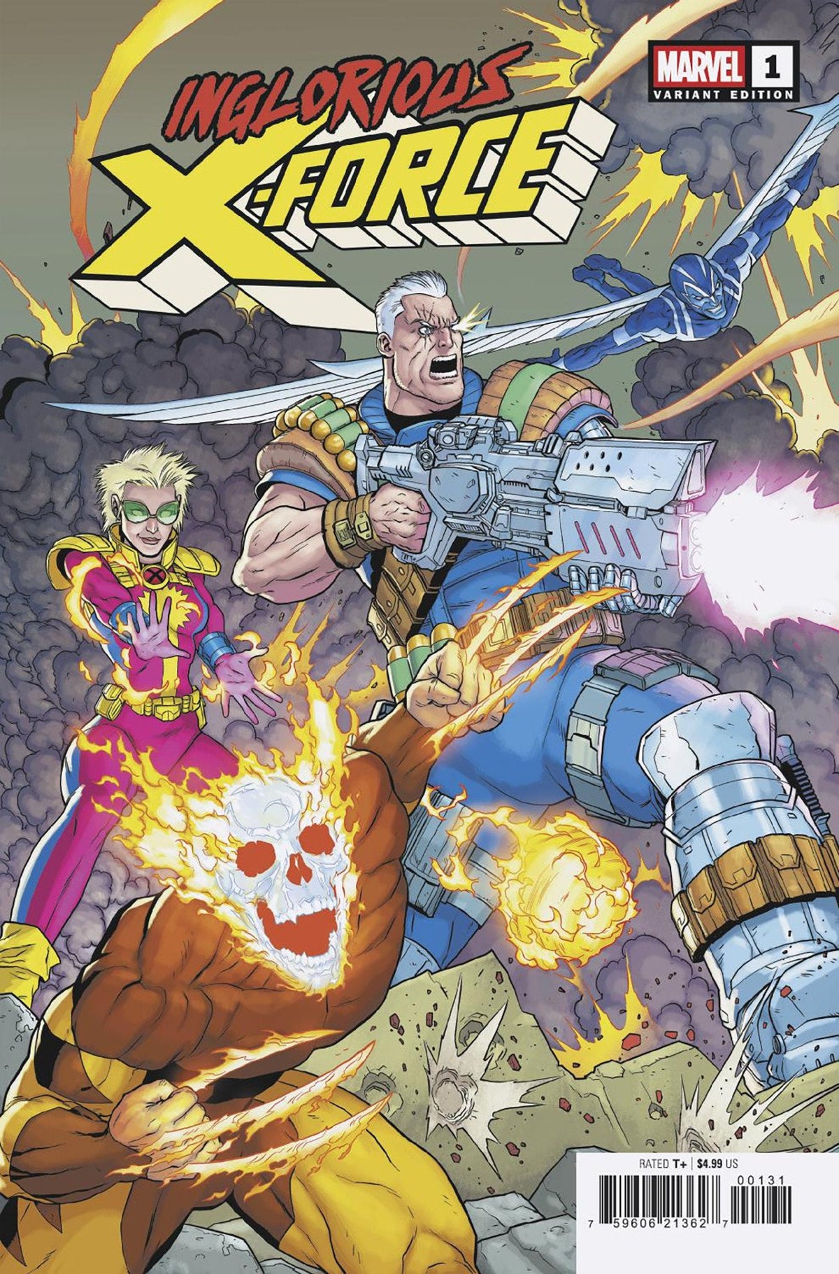 Inglorious X Force #1 Varianta de Jacen Burrows