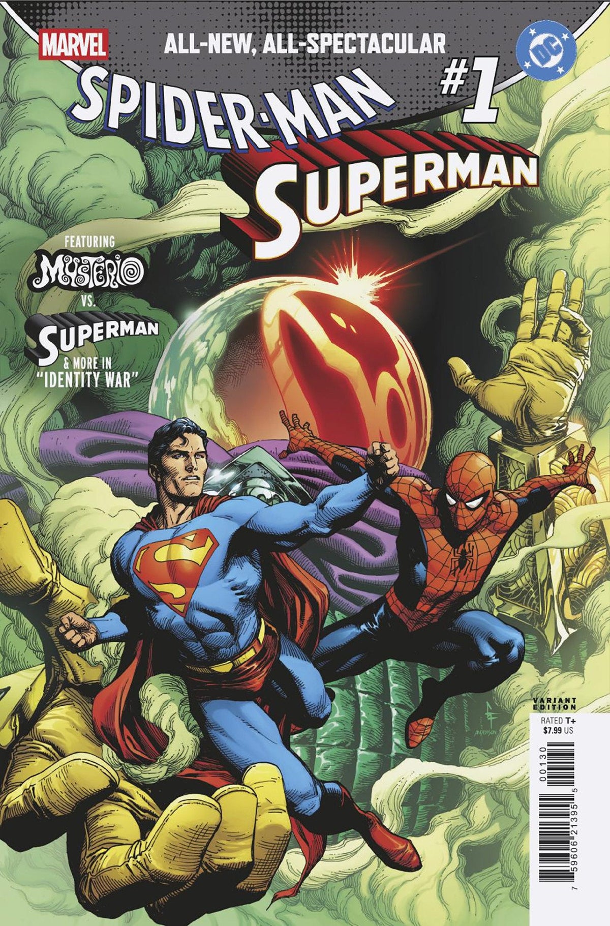 Marvel/DC: Spider-Man/Superman #1 Gary Frank Portada Alternativa