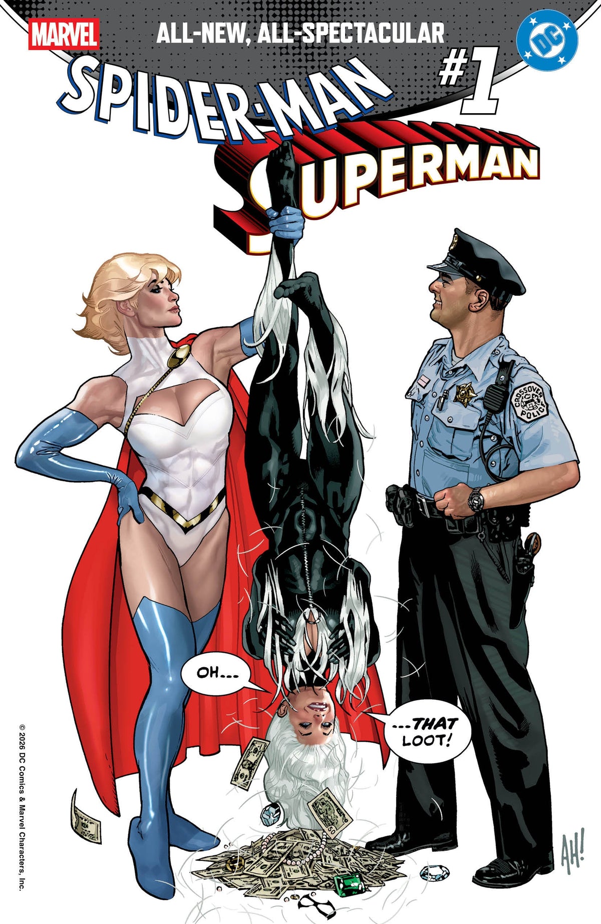 Marvel/DC: Spider-Man/Superman #1 Variante de Adam Hughes