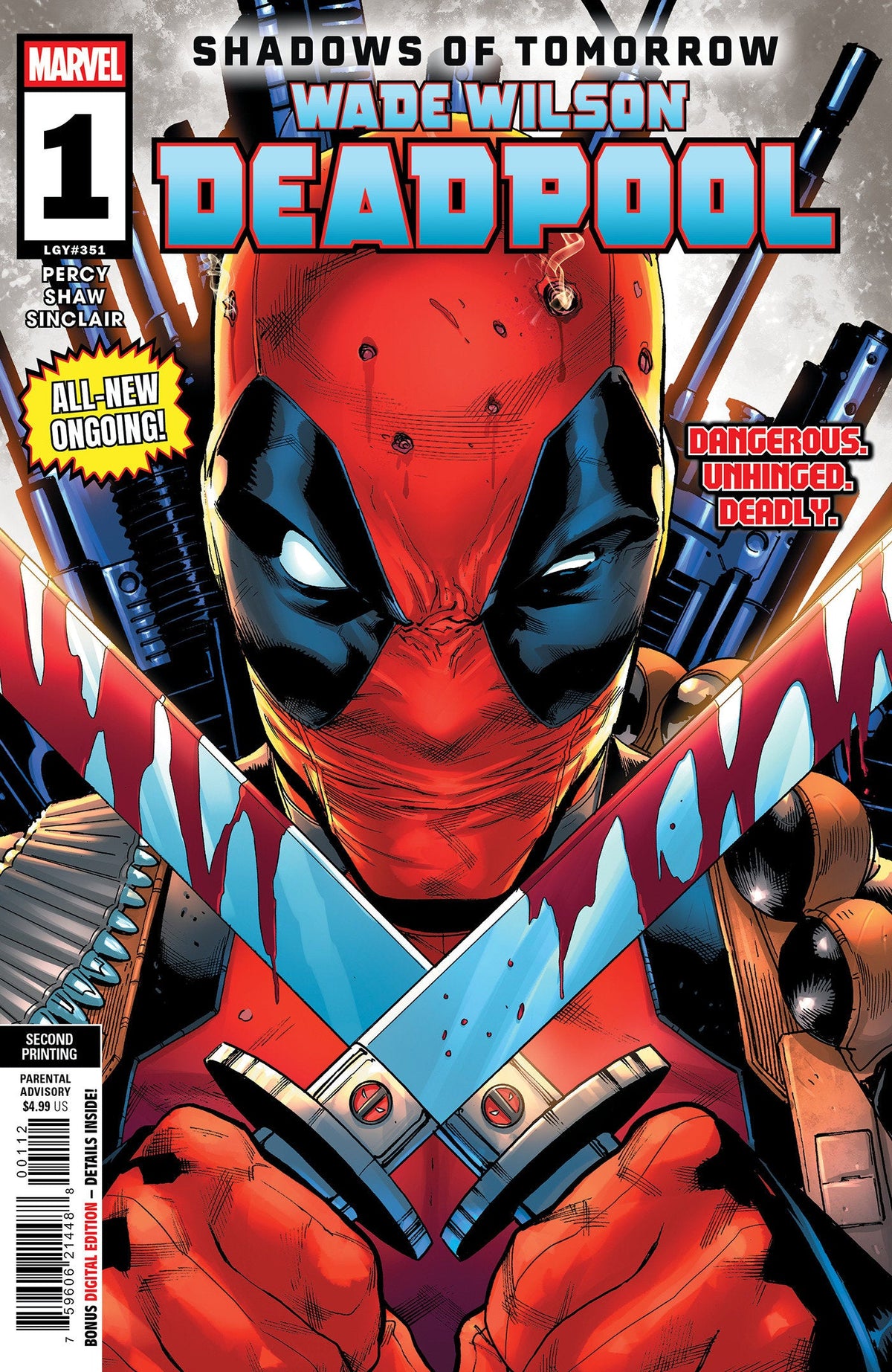 Wade Wilson: Deadpool #1 Variante de la 2.ª impresión de Geoff Shaw