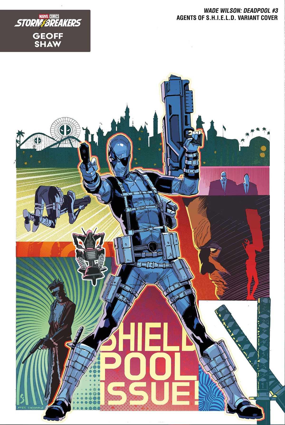 Wade Wilson: Deadpool #3 Geoff Shaw Portada alternativa Agentes de S.H.I.E.L.D.