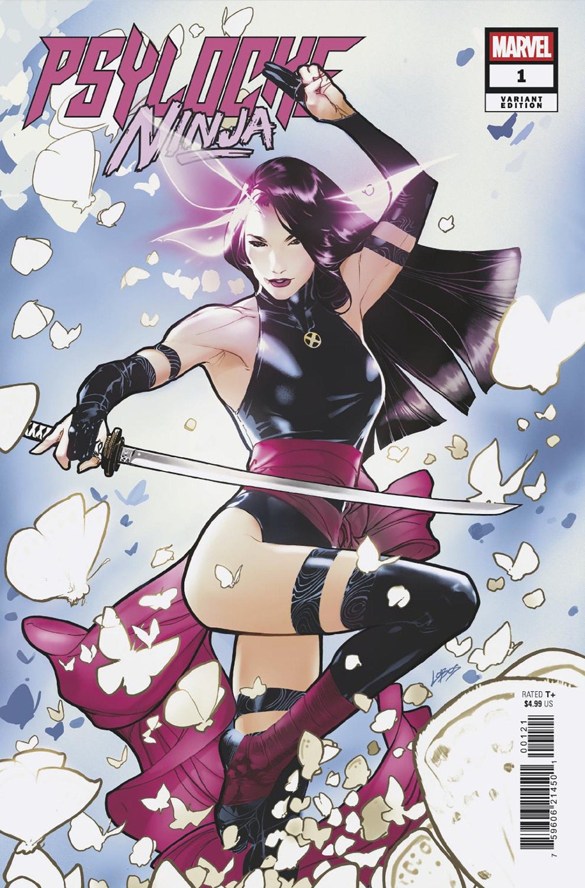 Psylocke: Ninja núm. 1 - Portada variante de Pablo Villalobos