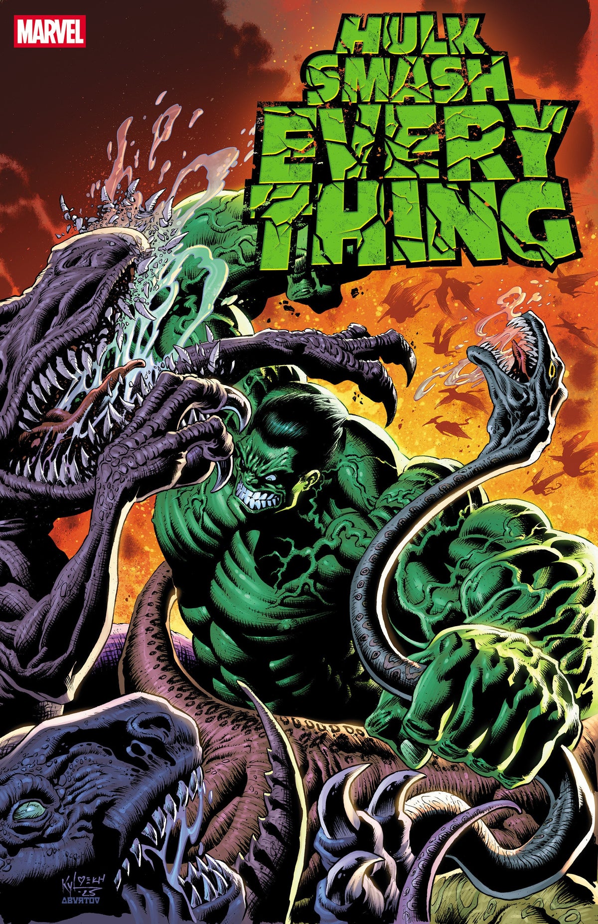 Hulk: Aplástalo todo #2 Portada alternativa de Kyle Hotz