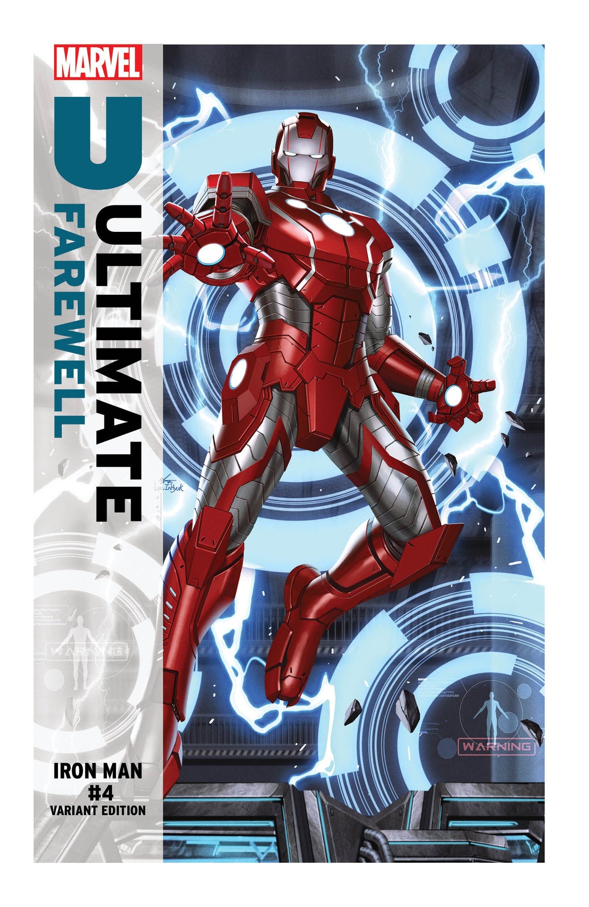 Iron Man #4 Portada Variante de Despedida Definitiva de Inhyuk Lee
