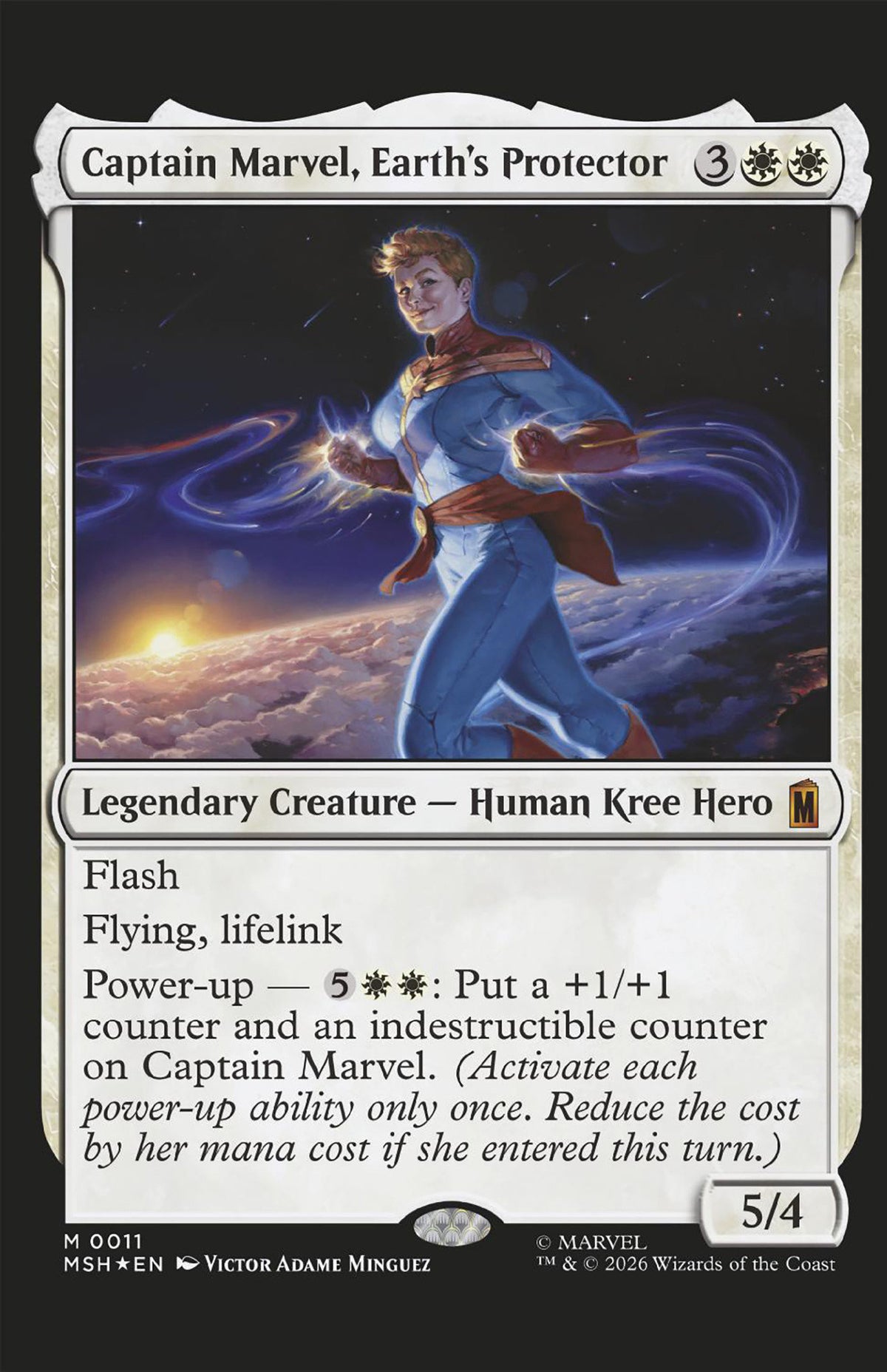 Captain Marvel: Dark Past #3 Classified Artist Magic: The Gathering Variant