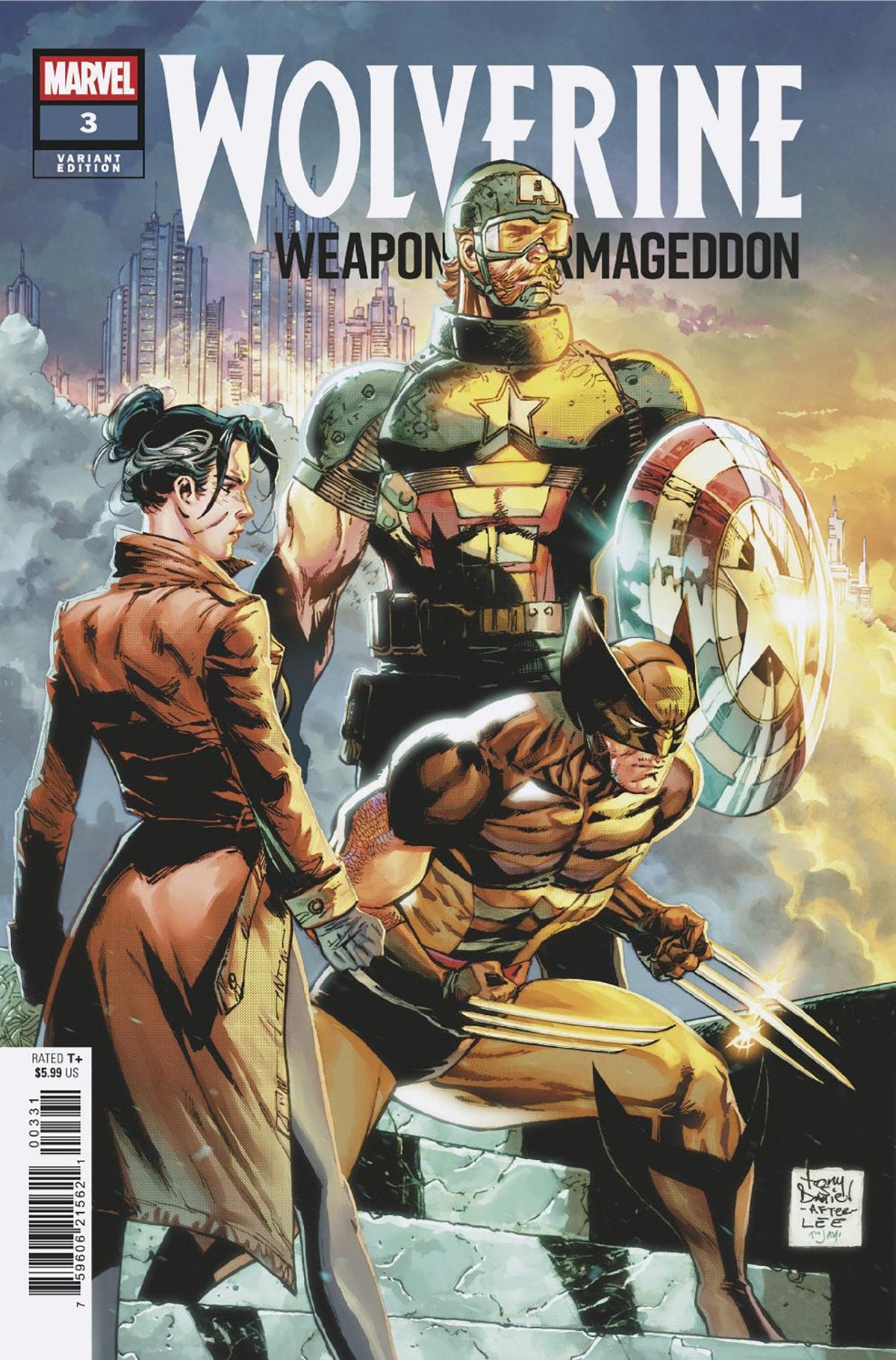 Wolverine: Armas del Armagedón #3 Portada alternativa de Tony Daniel