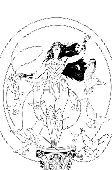 Wonder Woman #800 J 1:50 Yanick Paquette Black &amp; White Card Stock Variant (06/20/2023) Dc