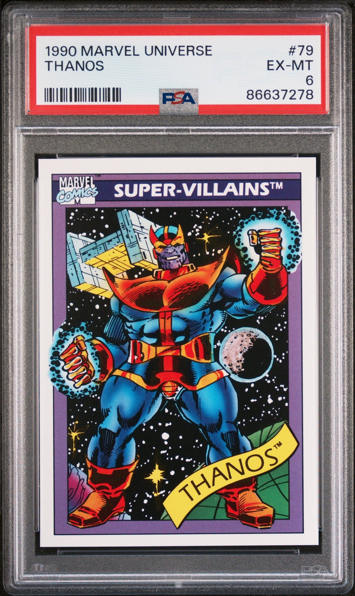 1990 MARVEL UNIVERSE THANOS  #79 - PSA 6