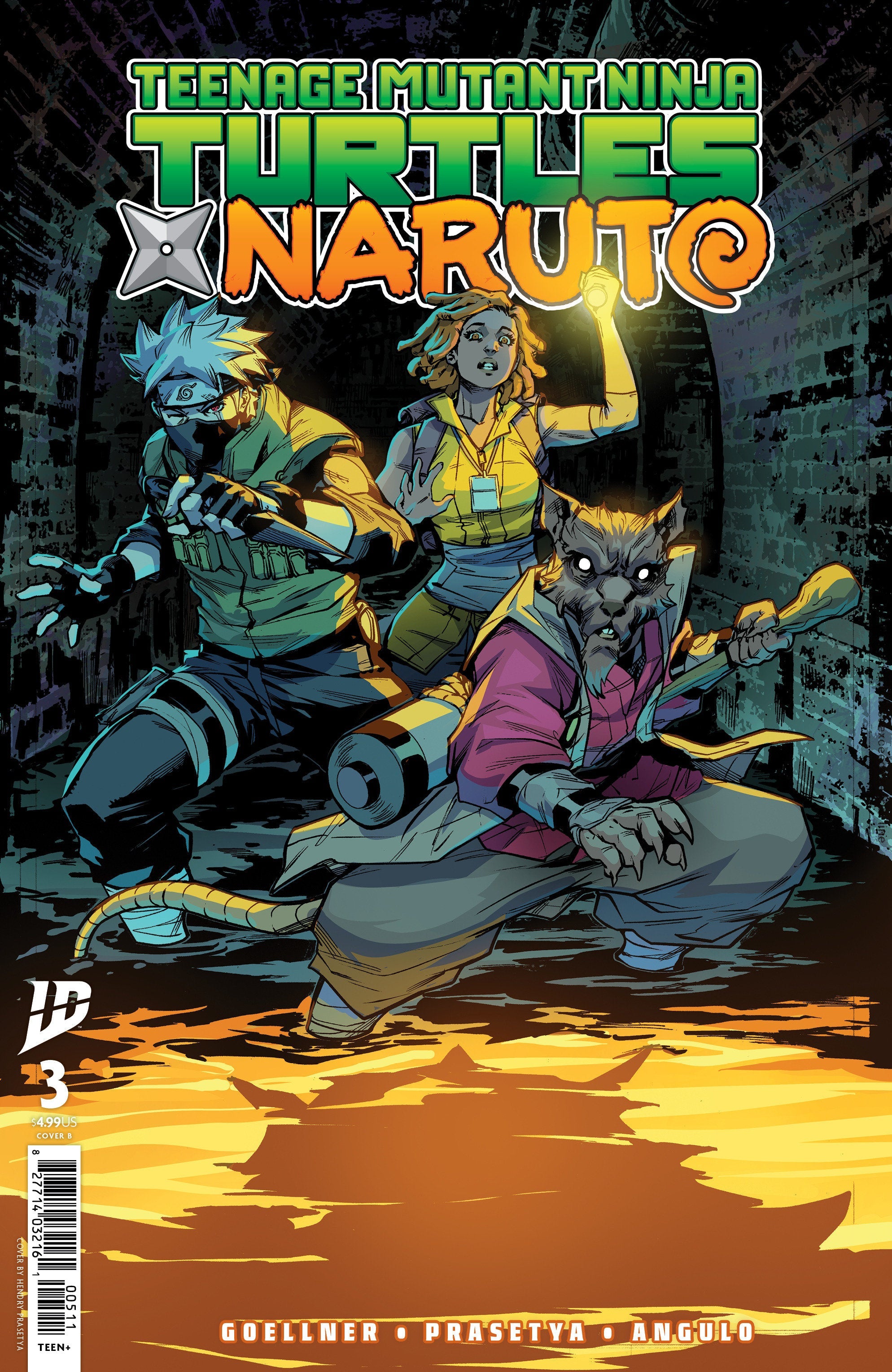 Teenage Mutant Ninja Turtles X Naruto #3 Variant B (Prasetya