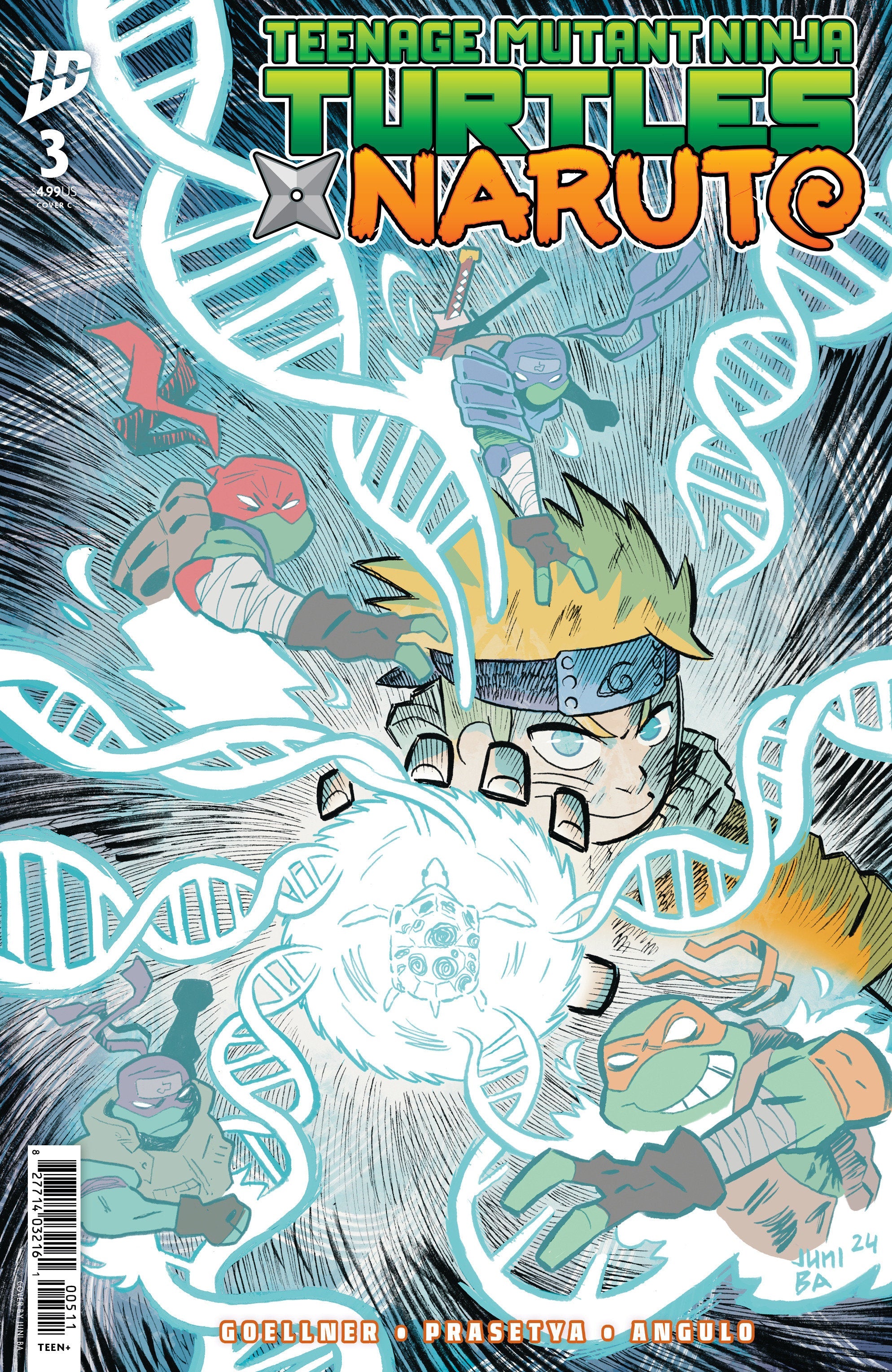 Teenage Mutant Ninja Turtles X Naruto #3 Variant C (Ba) - Dad's