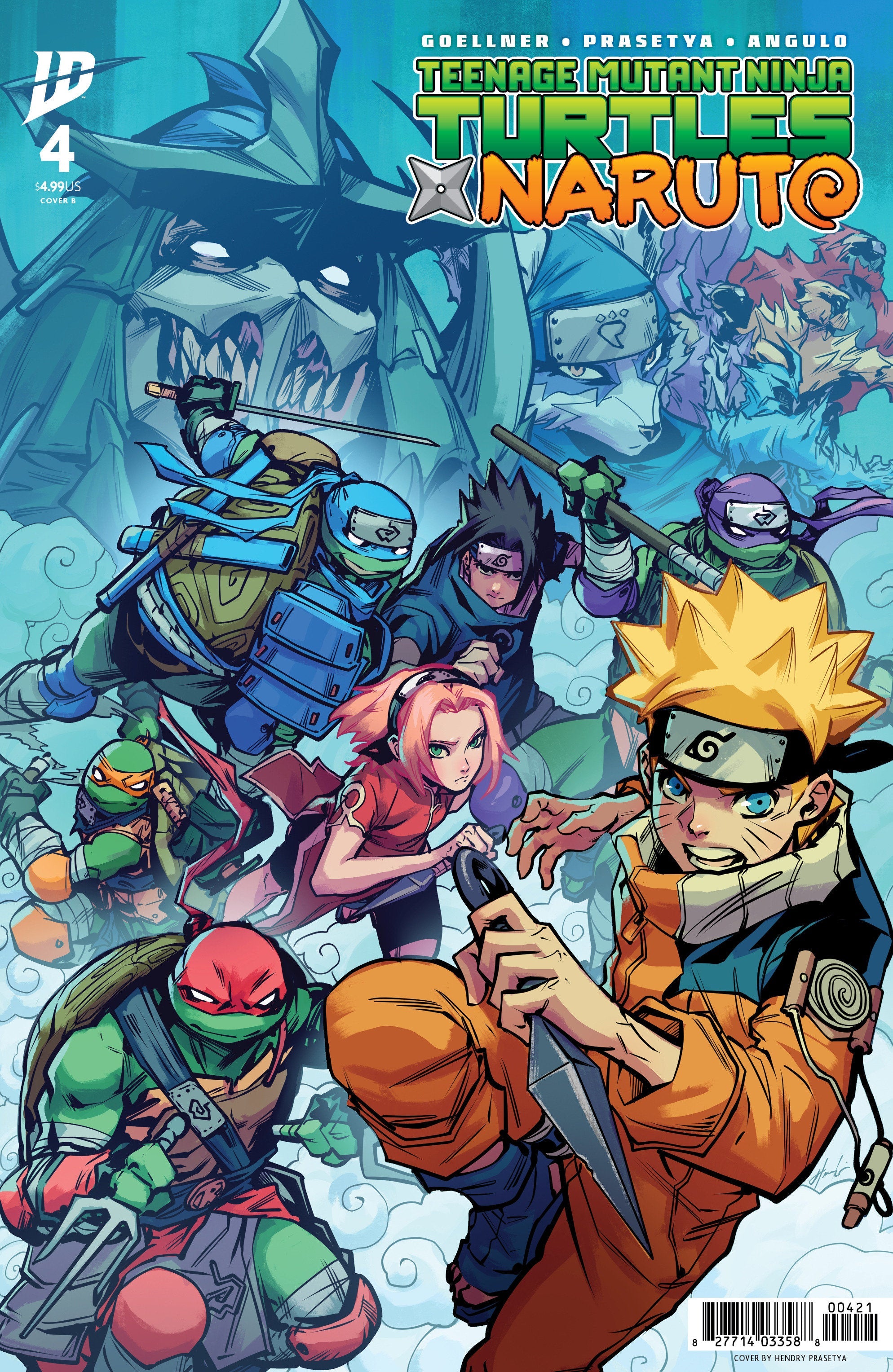Teenage Mutant Ninja Turtles X Naruto #4 Variant B (Prasetya