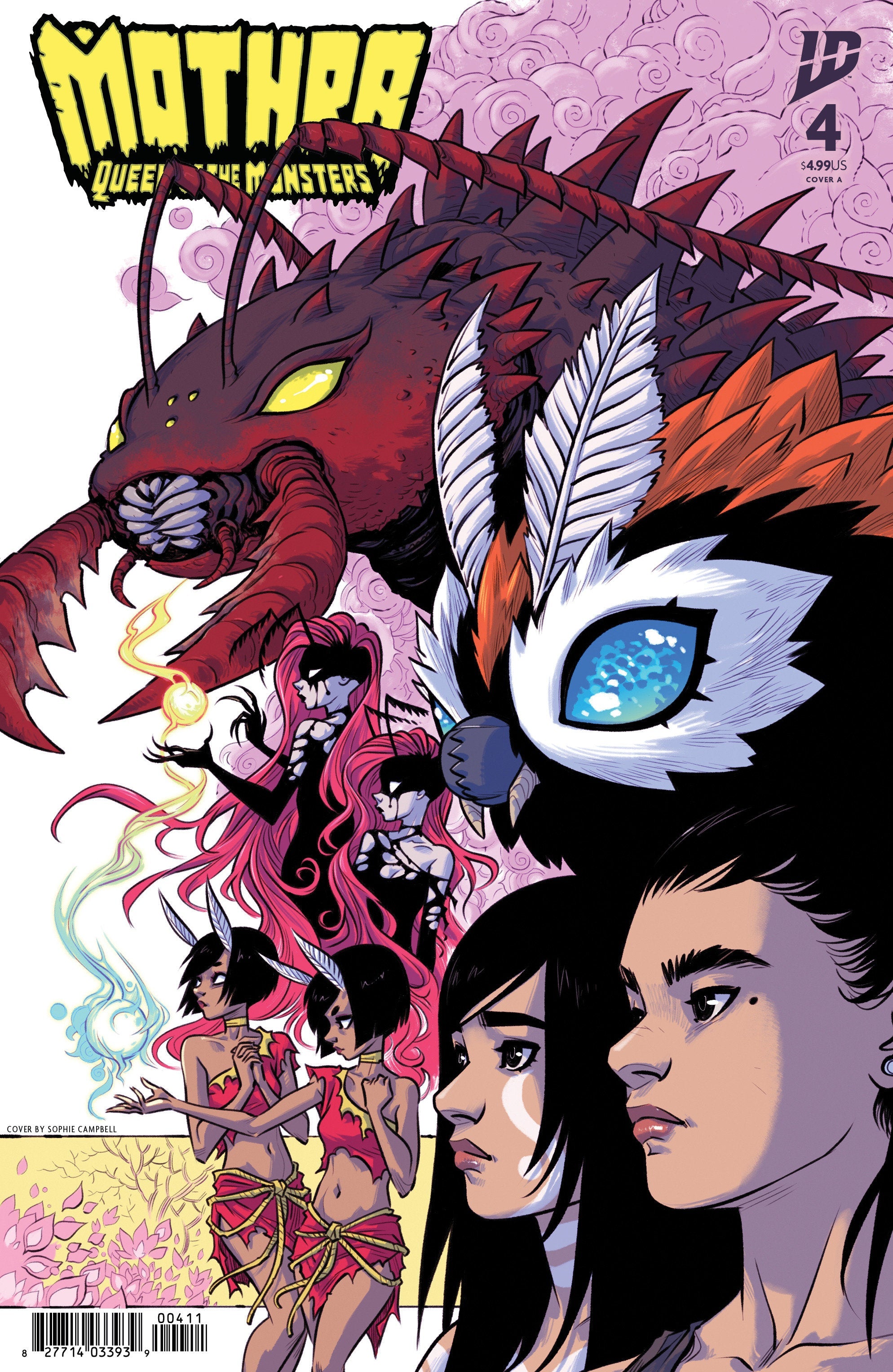 is mothra the queen of monsters Mothra: Queen Of The Monsters #4 Cover A (Campbell)