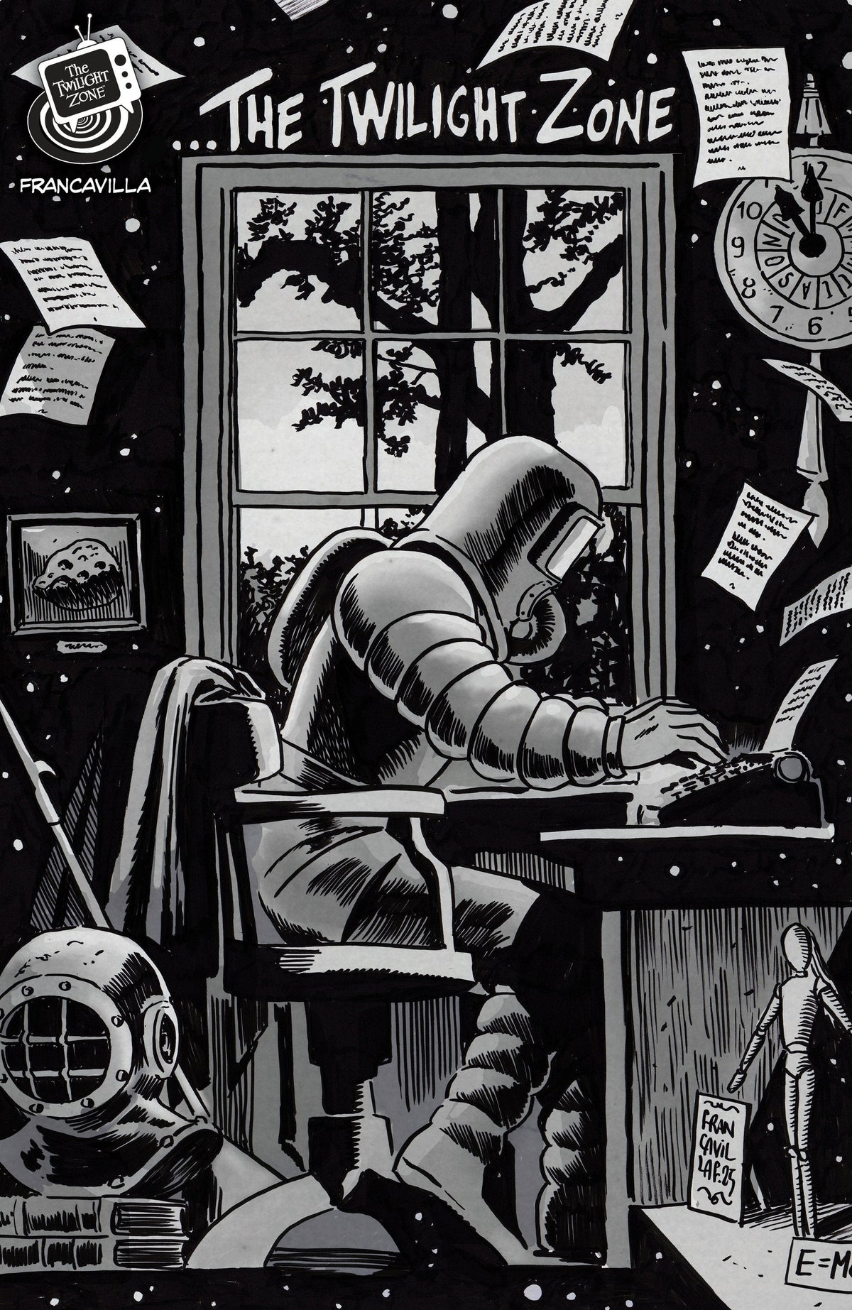 The Twilight Zone #5 Variante B (Portada conectada de Francavilla)