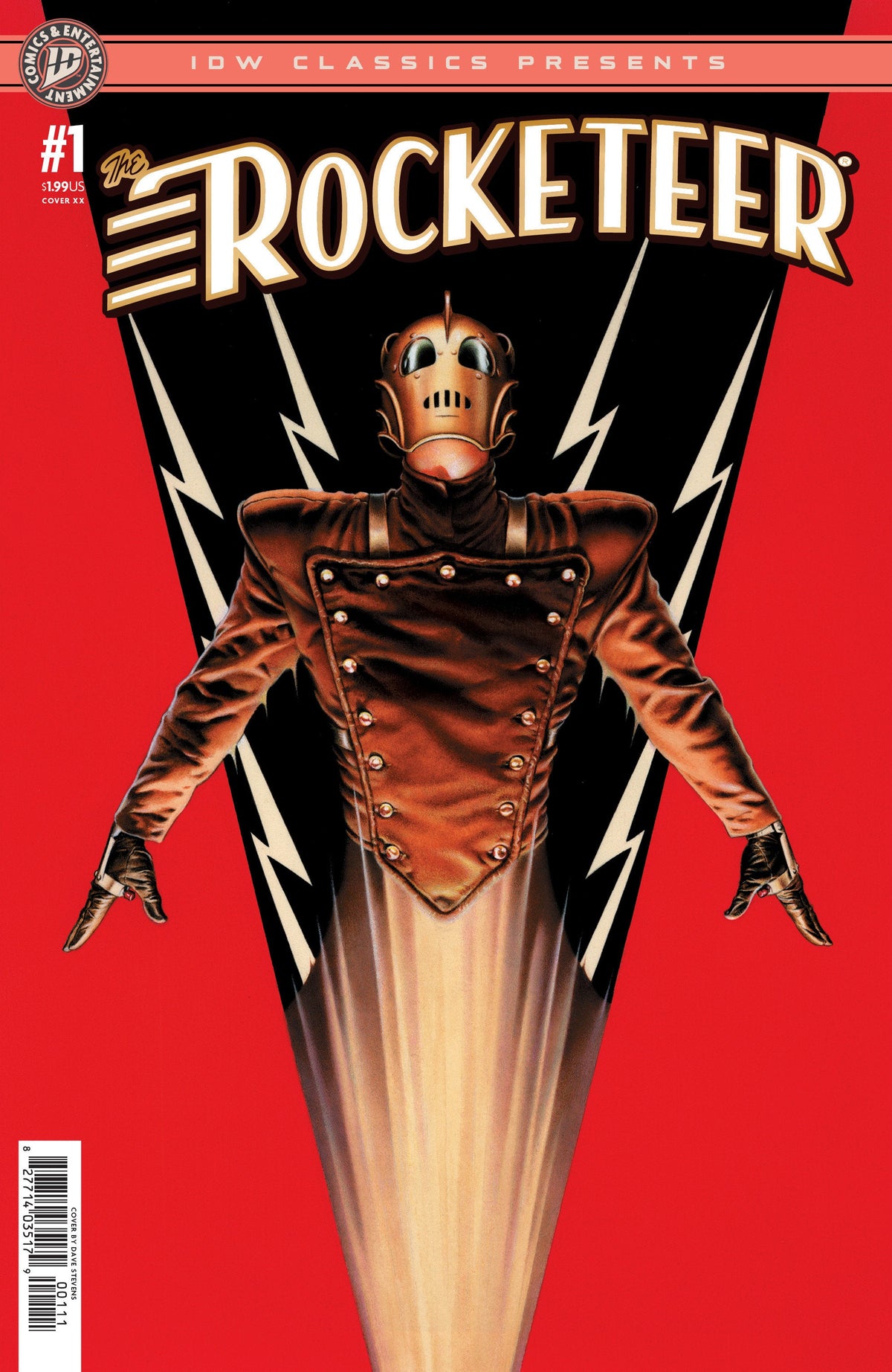 The Rocketeer n.º 1: Portada A de Idw Classics (Stevens)