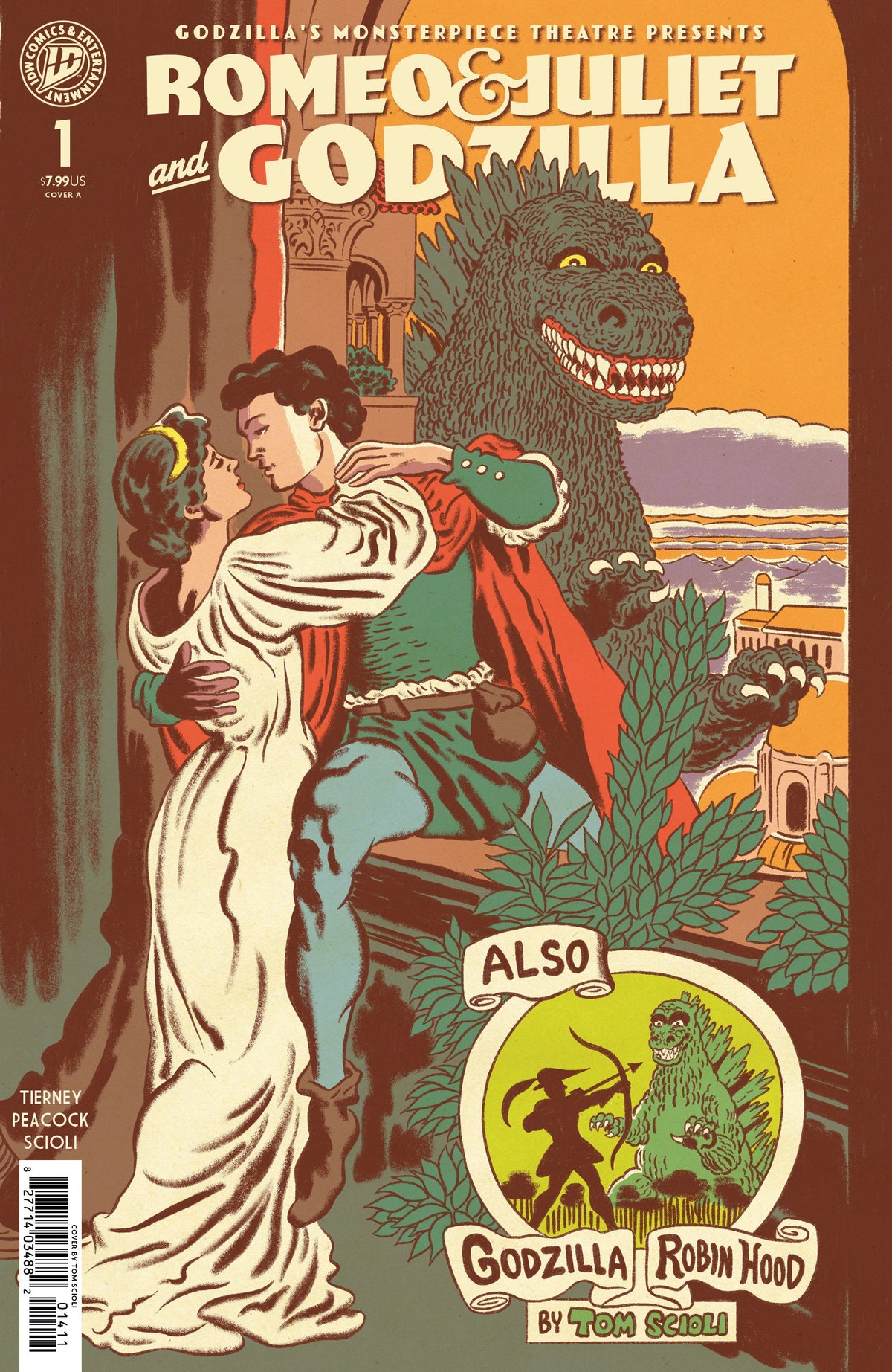 Godzilla's Monsterpiece Theatre presenta: Romeo y Julieta y Godzilla Portada A (Scioli)