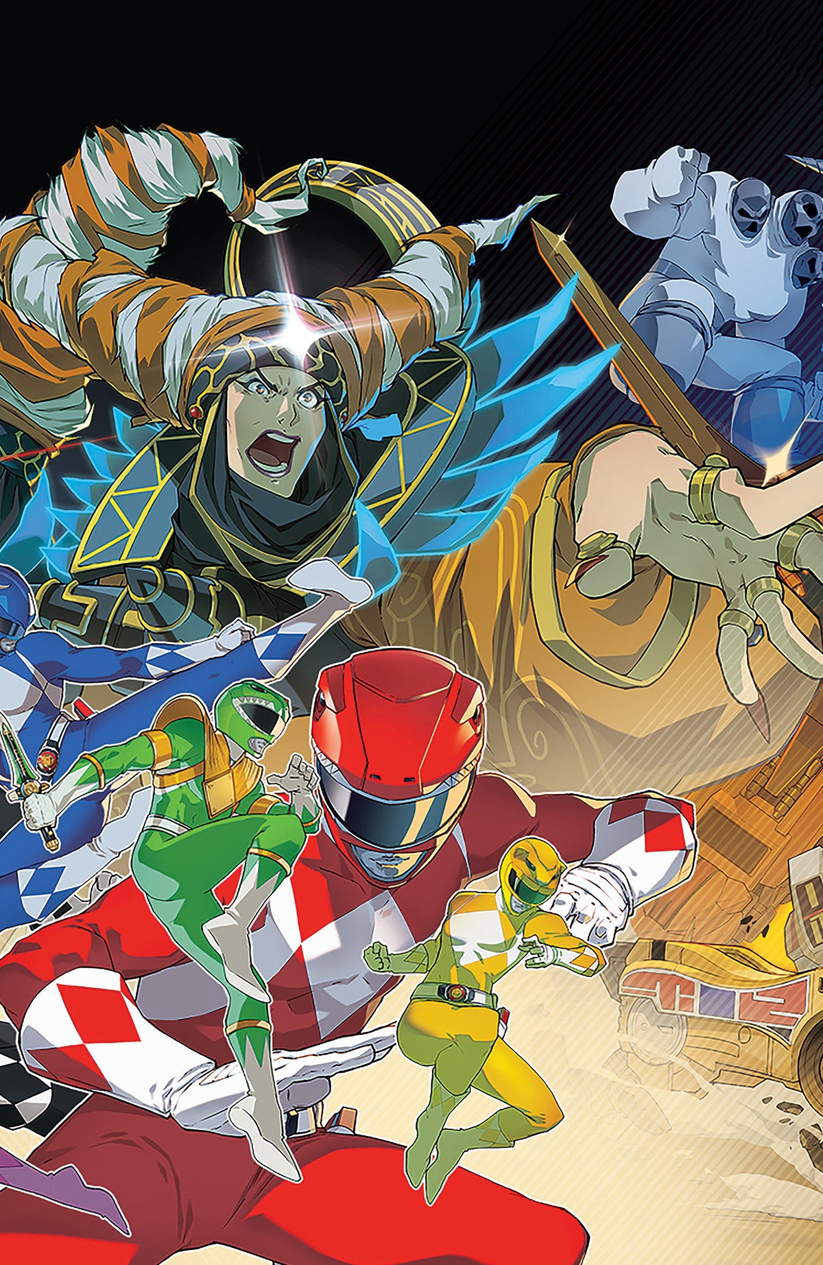 Mighty Morphin Power Rangers: Rita&#39;S Rewind #1 C Variant (Full Art, Foil, Game Art)
