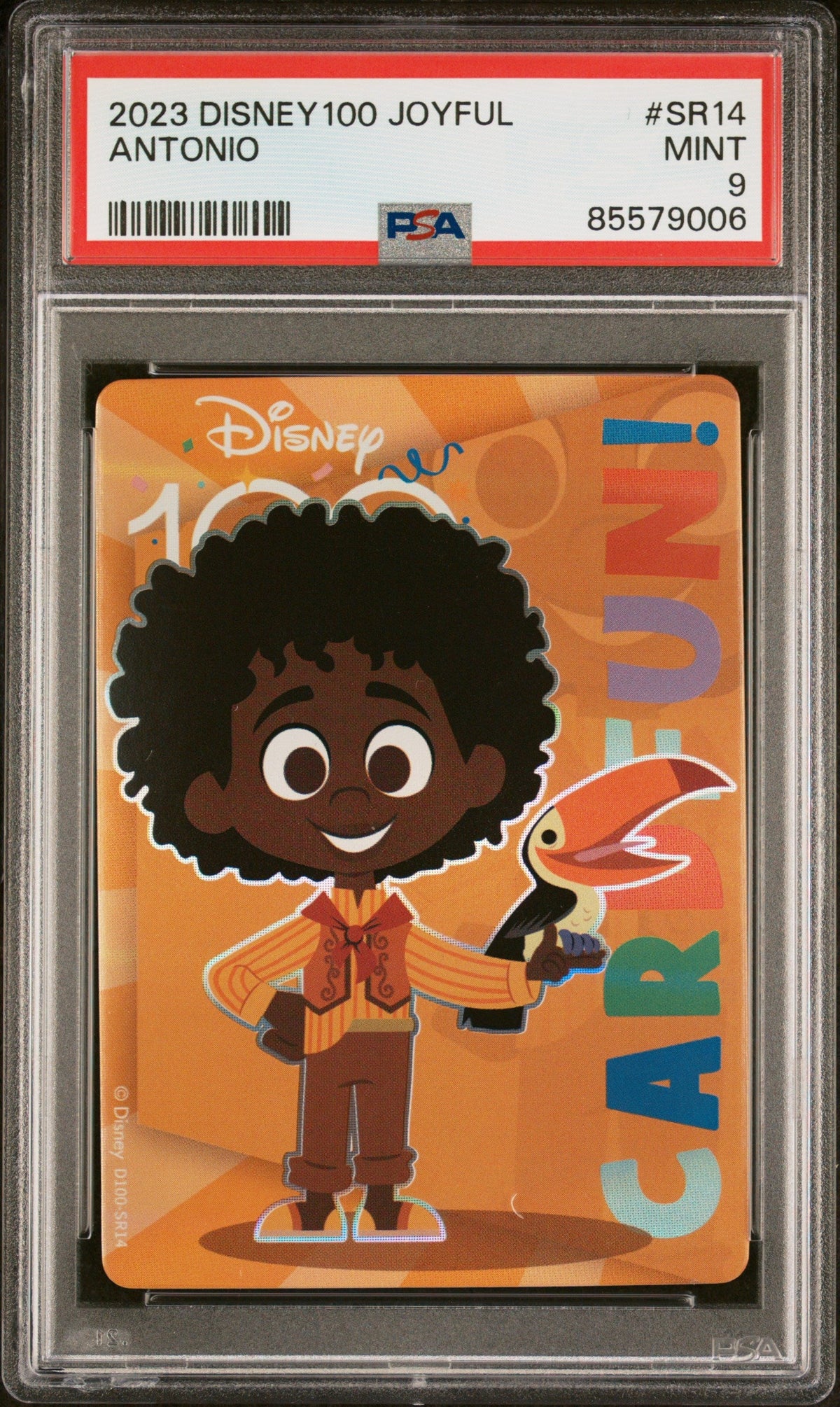 2023 CARD FUN DISNEY 100 JOYFUL ANTONIO SR14 PSA 9