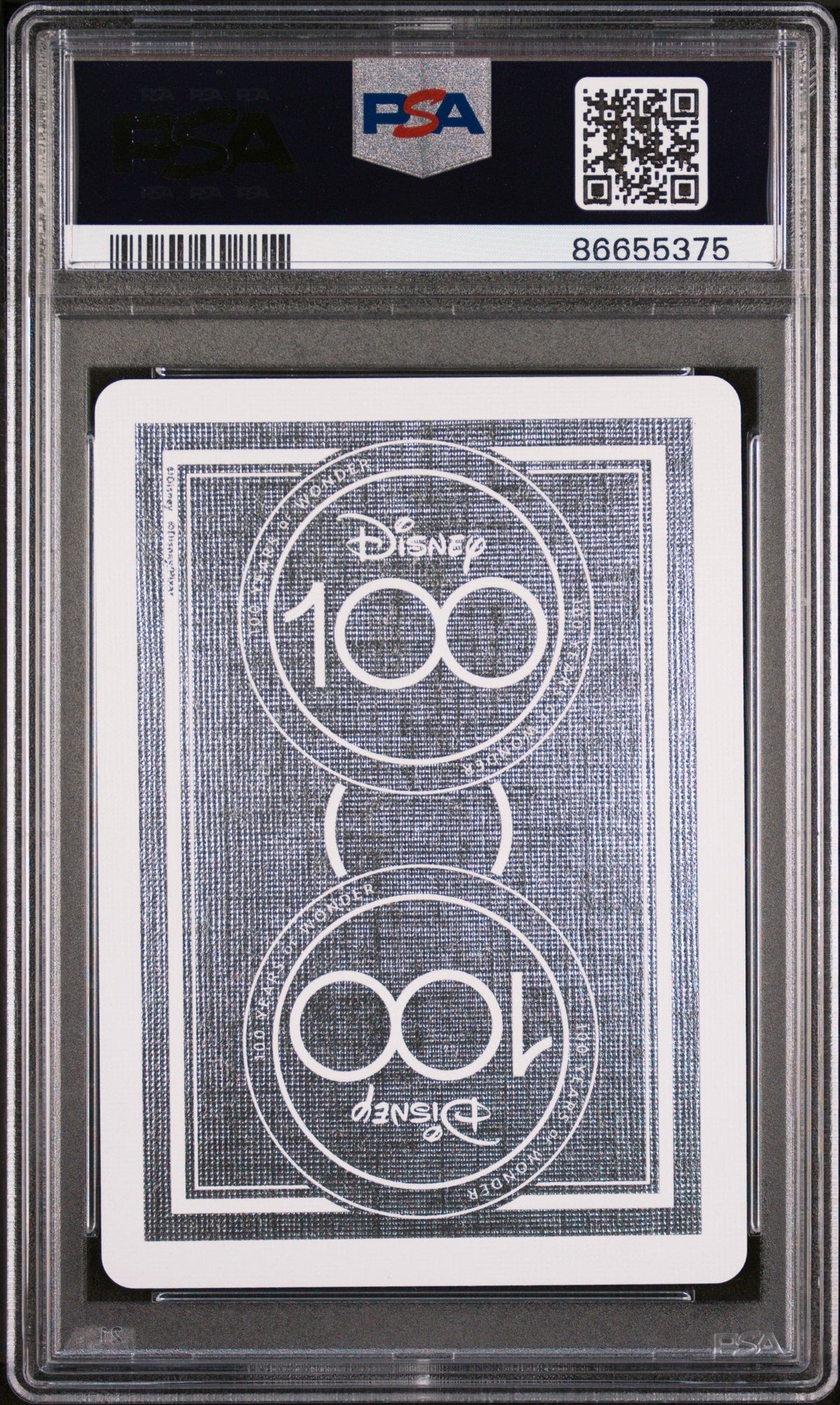 2023 DISNEY 100 PLAYING CARDS DONALD DUCK 6 OF DIAMONDS PSA 10