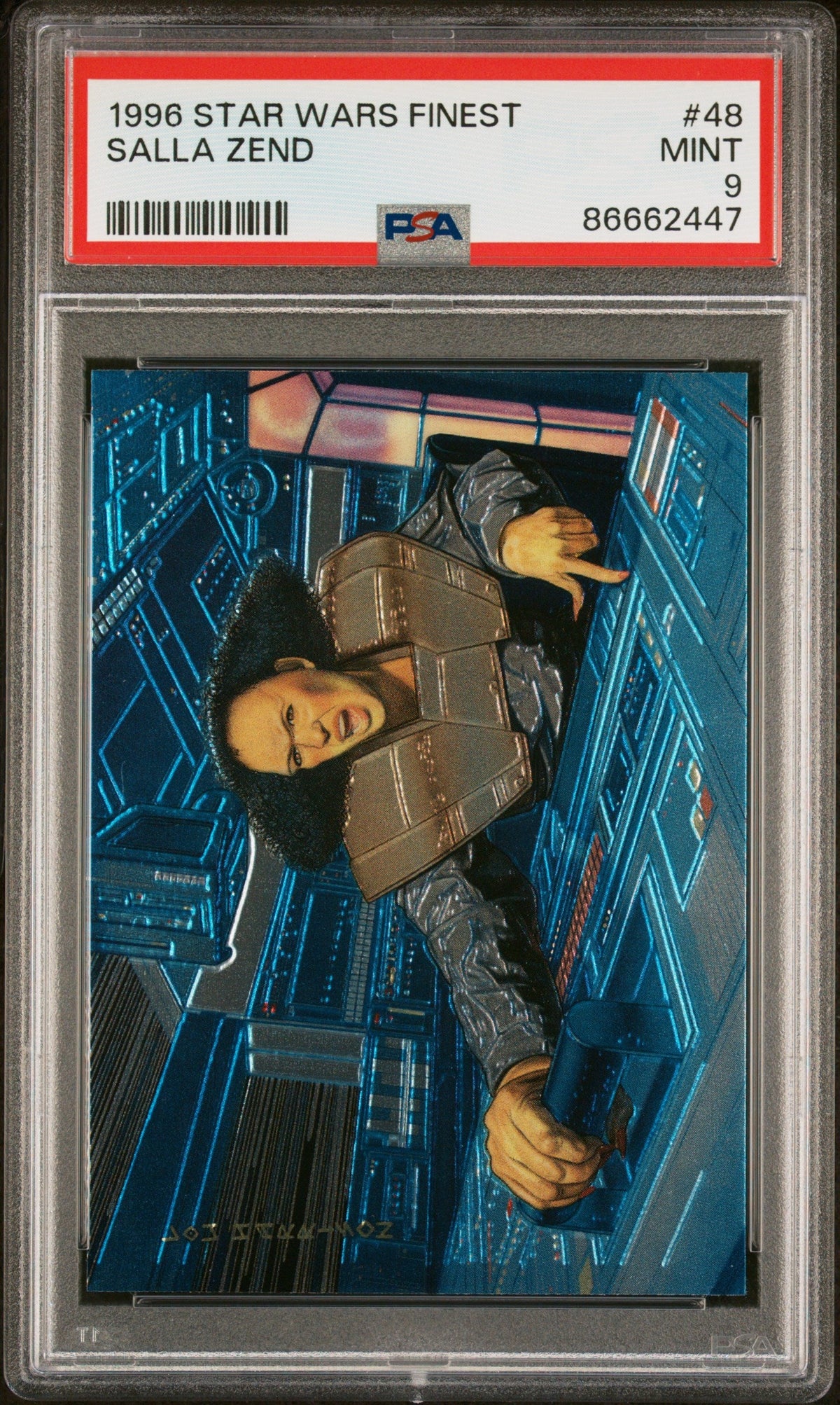 1996 STAR WARS FINEST SALLA ZEND  #48 - PSA 9