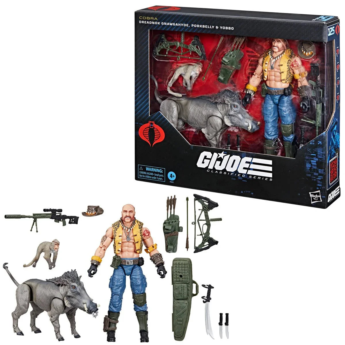 G.I. Joe Classified Series Dreadnok Gnawgahyde and pets Porkbelly &amp; Yobbo 6-Inch Action Figure