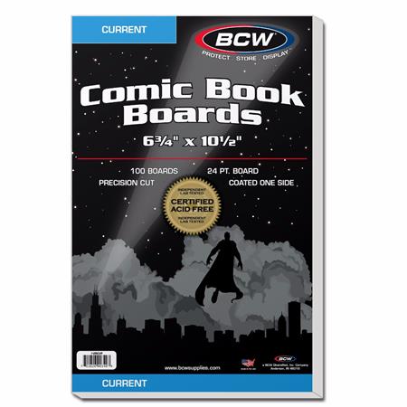 BCW Current Comic Backing Boards (Pack of 100)