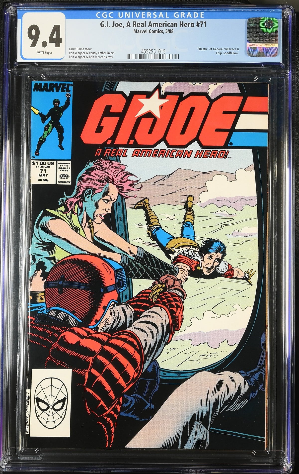 G.I. Joe, A Real American Hero #71 (5/88) Graded CGC 9.4