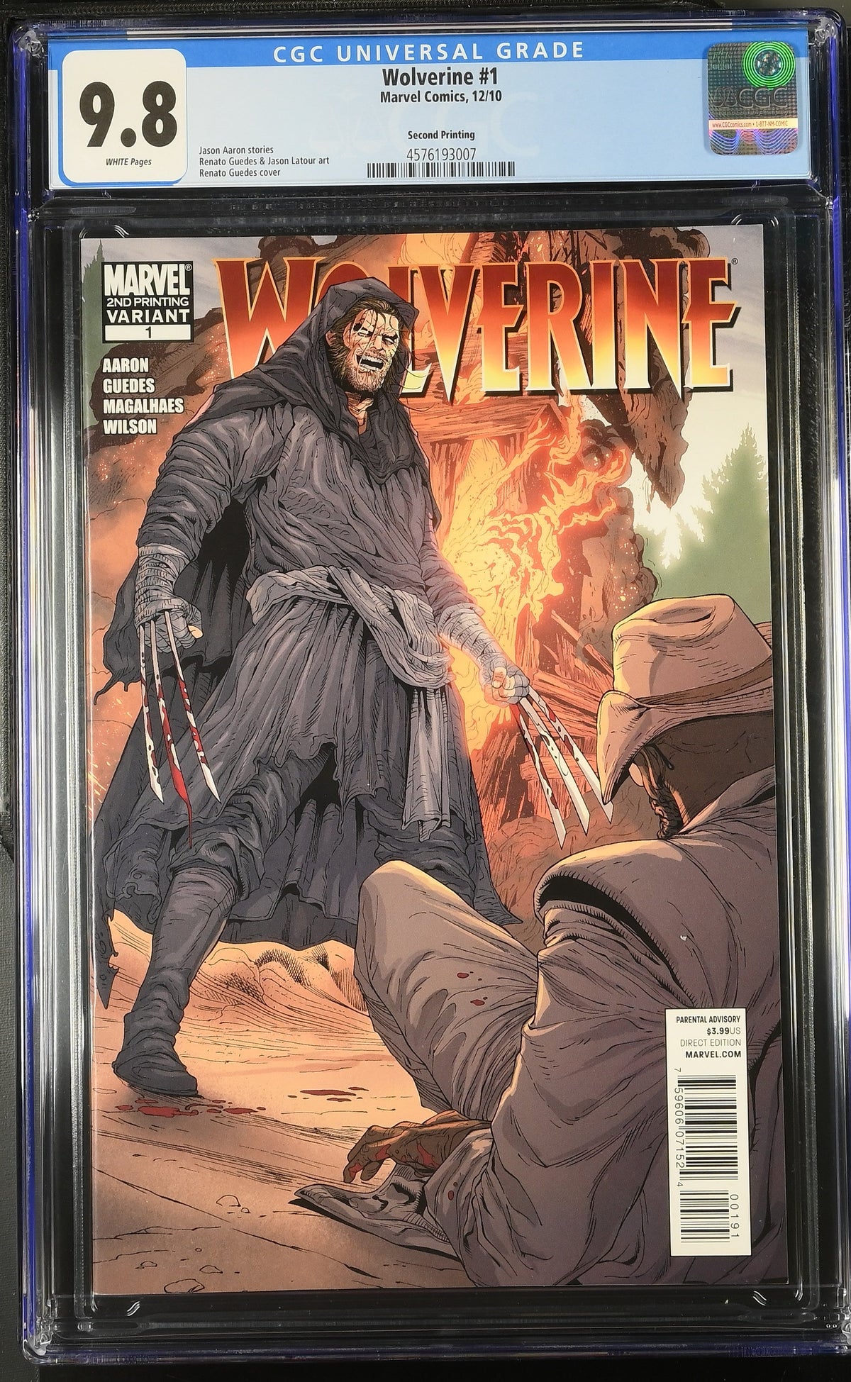 Wolverine #1 (12/10) Graded CGC 9.8 Second Printing