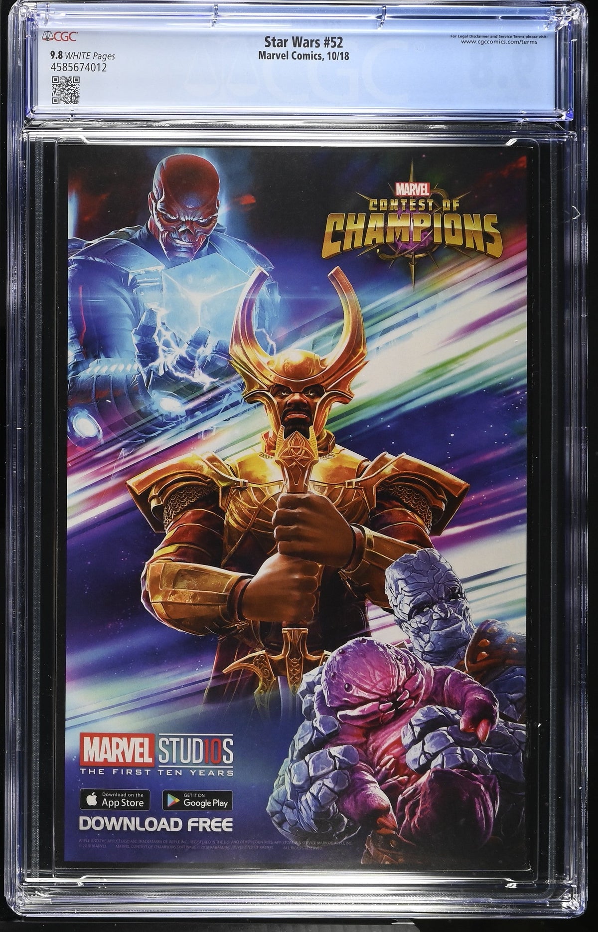 Star Wars #52 (10/18) Graded CGC 9.8