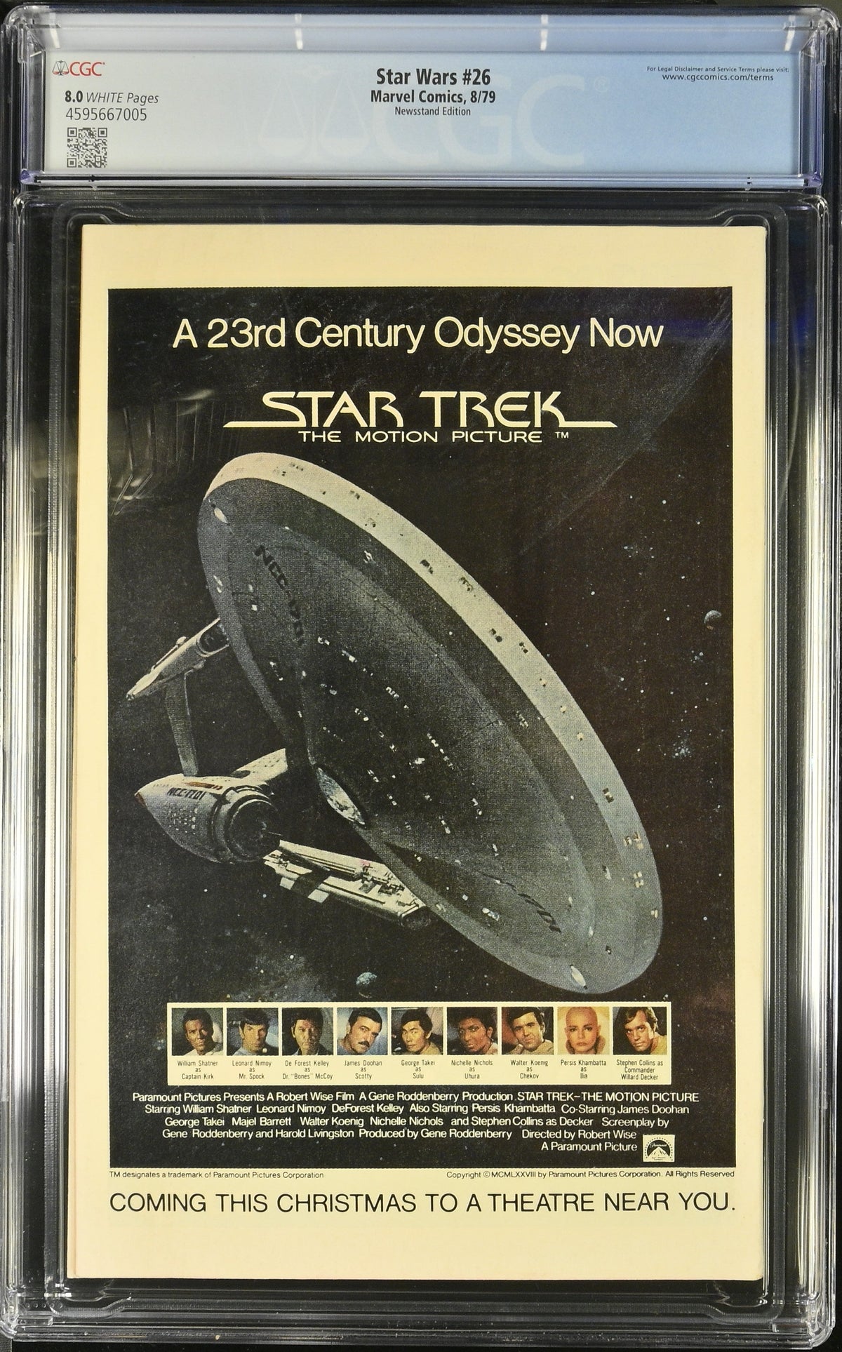 Star Wars #26 (8/79) Graded CGC 8 Newsstand Edition