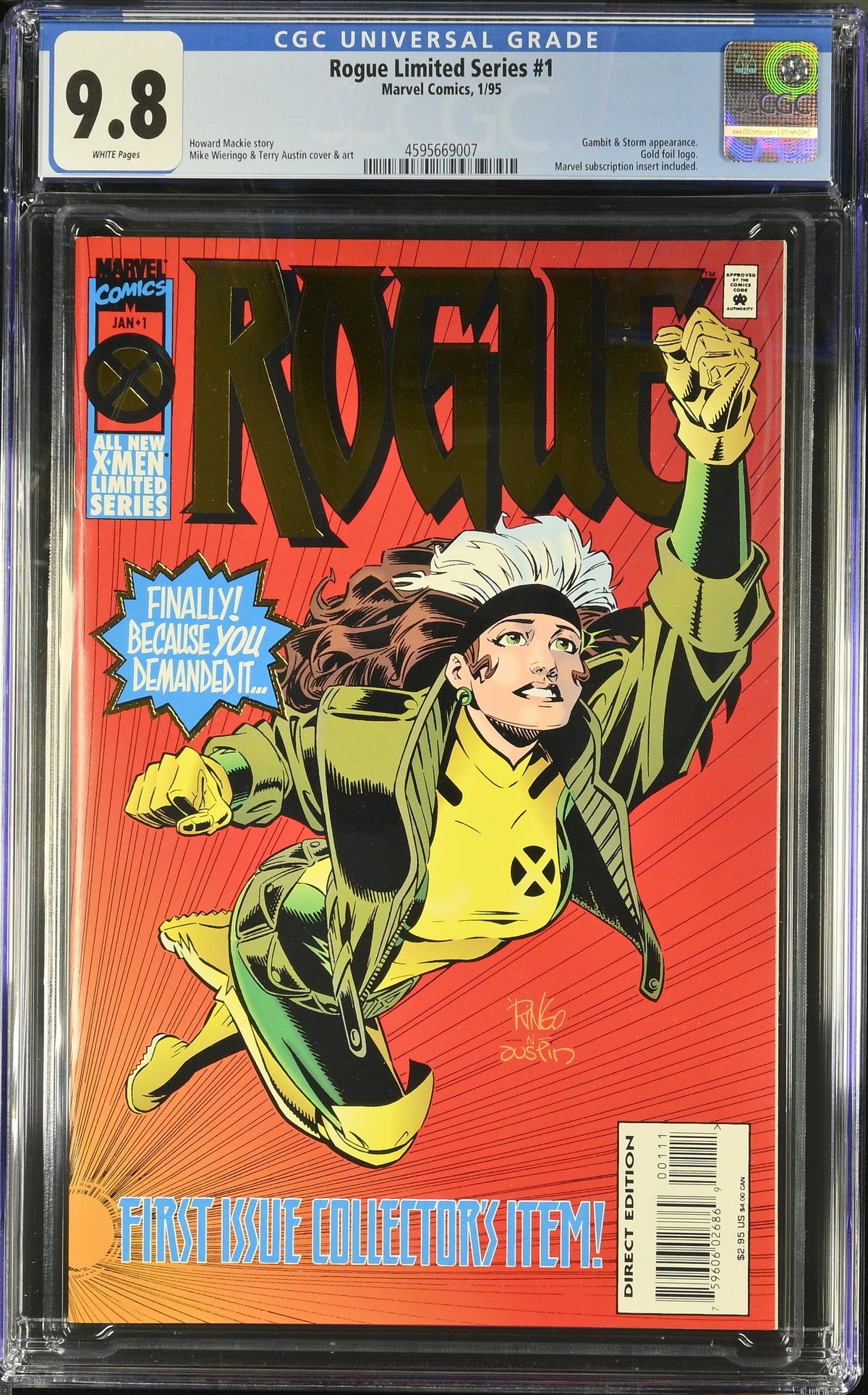 Rogue Limited Series #1 (1/95) Graded CGC 9.8