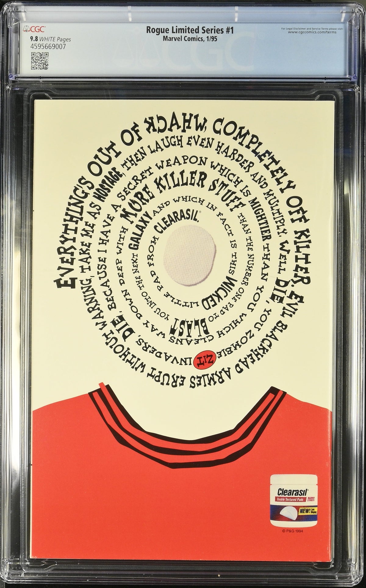 Rogue Limited Series #1 (1/95) Graded CGC 9.8