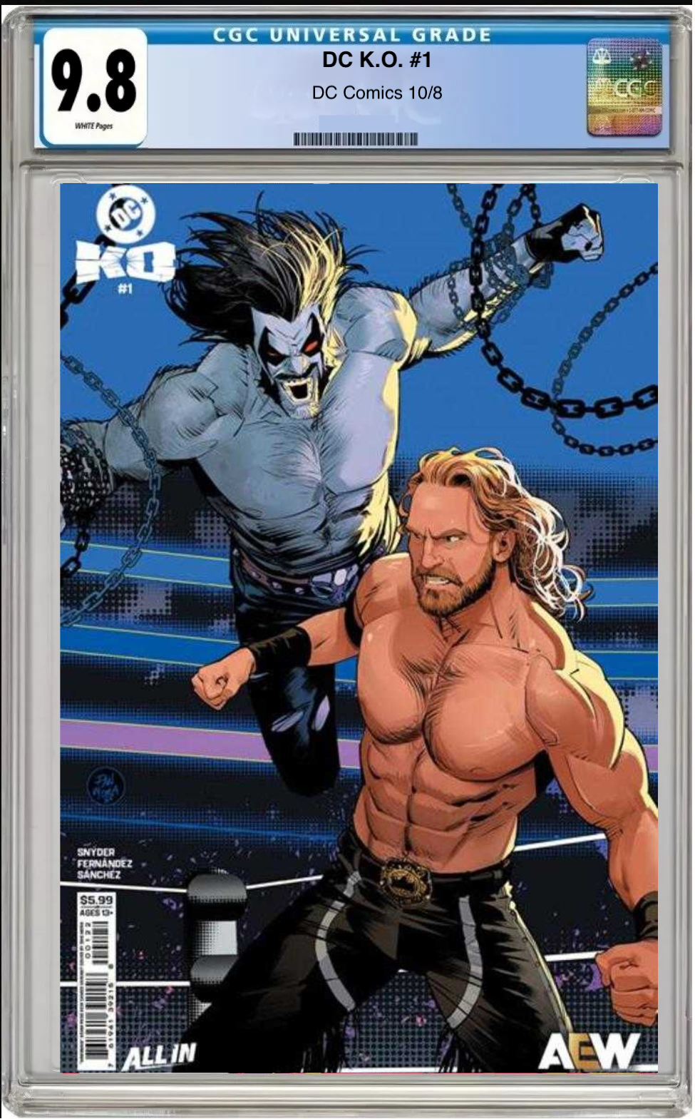 DC K.O. #1 – CGC Graded 9.8 Adam Page AEW Cameo Cover