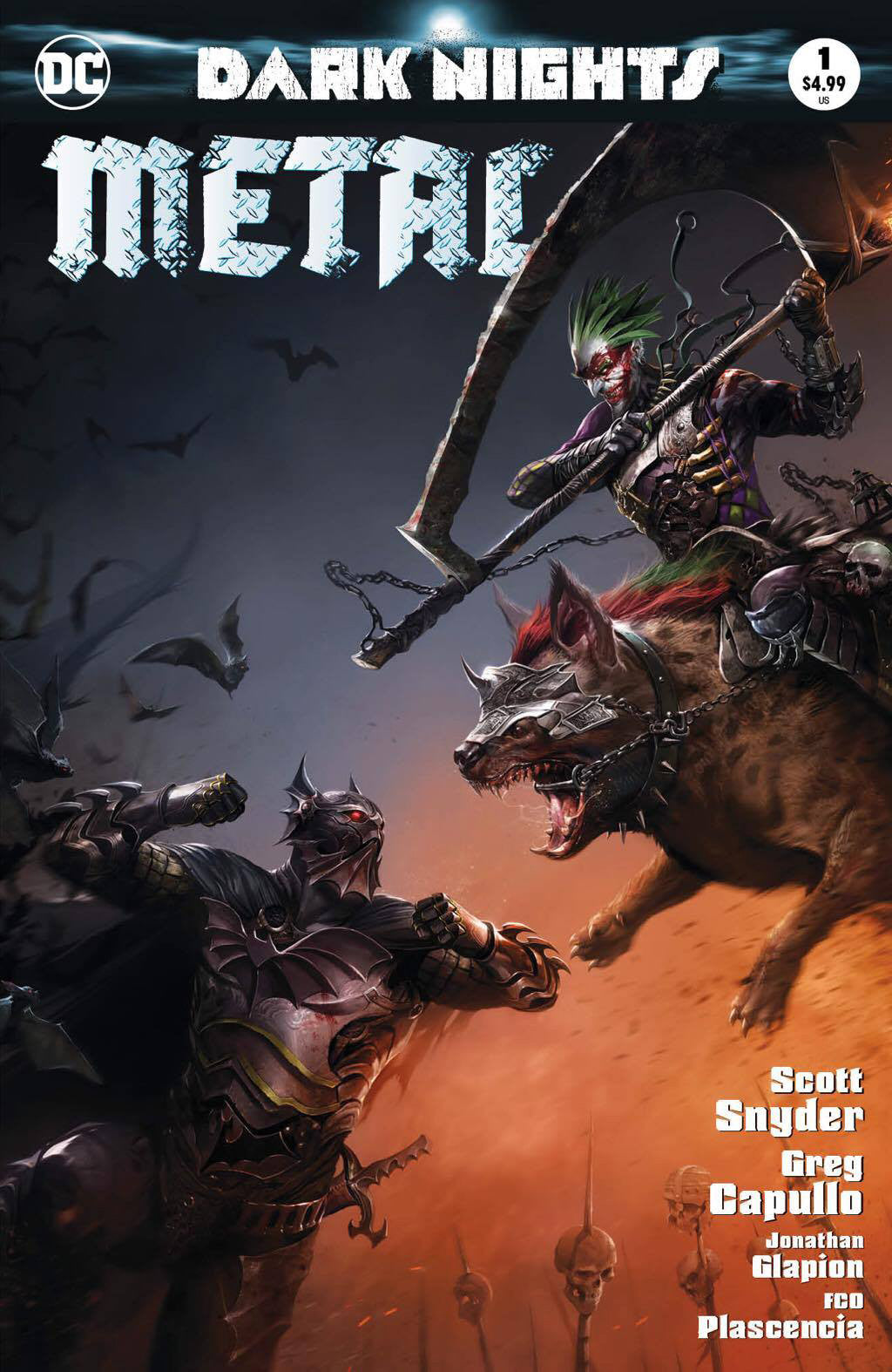 Dark Nights Metal 1 DC 2017 Francesco Mattina Variant Batman Joker