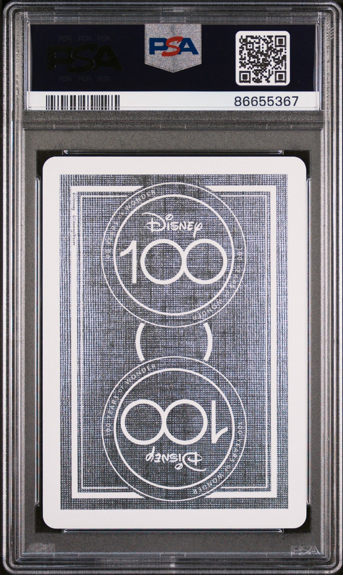 2023 DISNEY 100 PLAYING CARDS AURORA 5 OF SPADES PSA 10