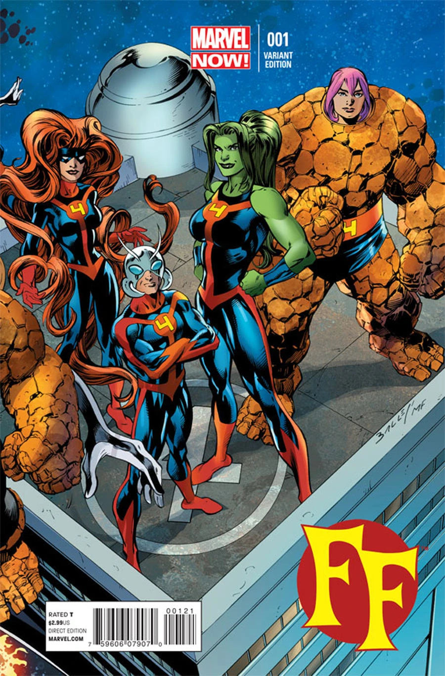 FF – Fantastic Four #1 (2012) Mark Bagley Variant – Iconic Art Edition