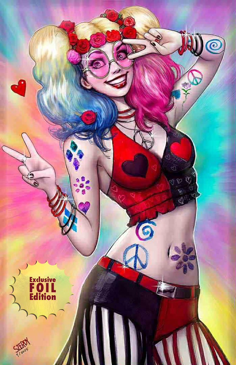 FOIL] HARLEY QUINN #53 NATHAN SZERDY EXCLUSIVE NYCC VIRGIN VAR 10