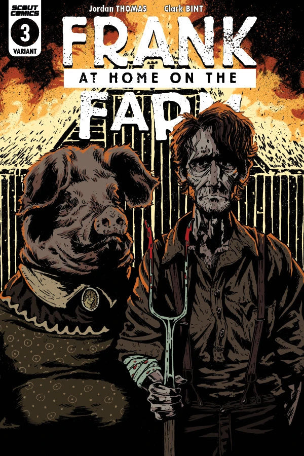 Frank At Home On The Farm #3 Webstore Anna Readman American Gothic Homage Variant  (03/24/2021) Scout