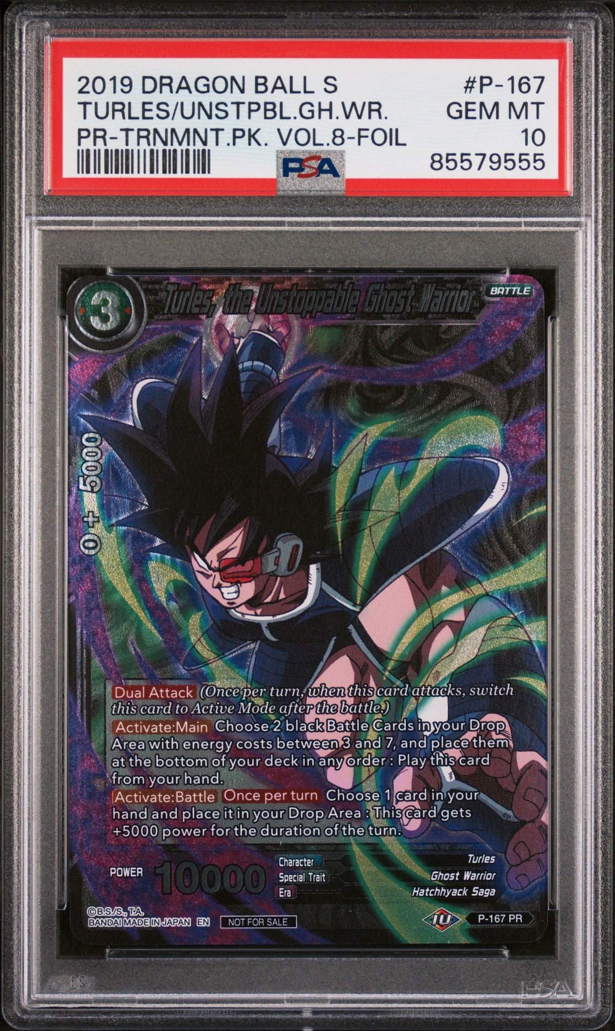 2019 DRAGON BALL SUPER TURLES/UNSTPBL.GH.WR. #P-167 - PSA 10