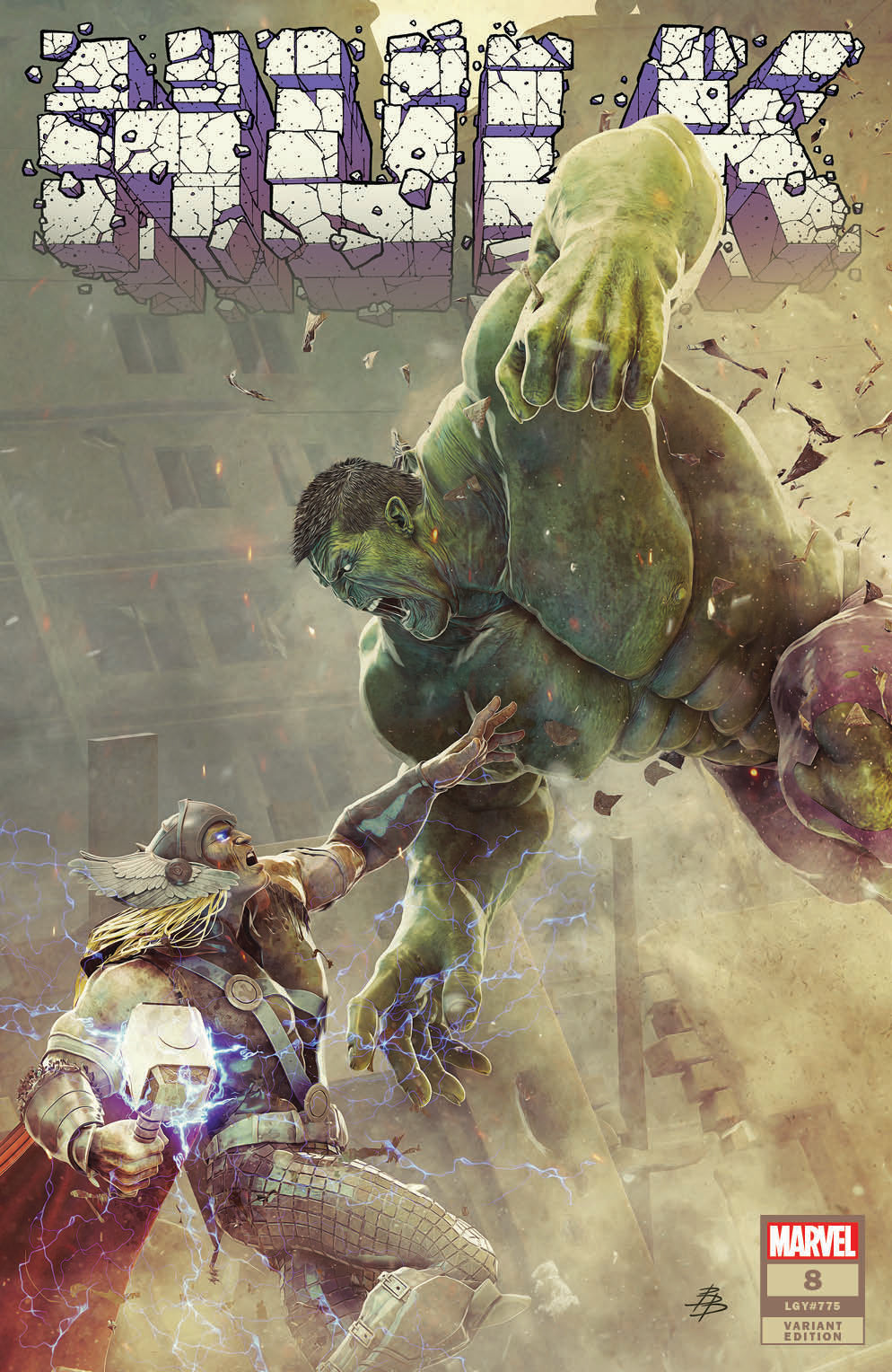 Hulk #8 Bjorn Barends Vs Thor Variant (08/17/2022) Marvel