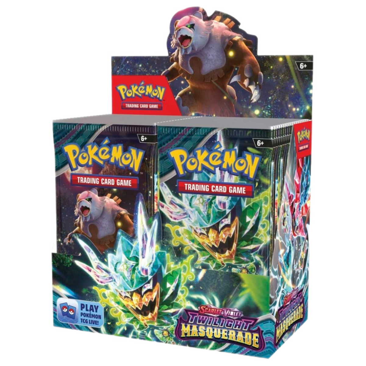Pokemon TCG: Scarlet &amp; Violet-Twilight Masquerade Booster Display Box [36 Packs]