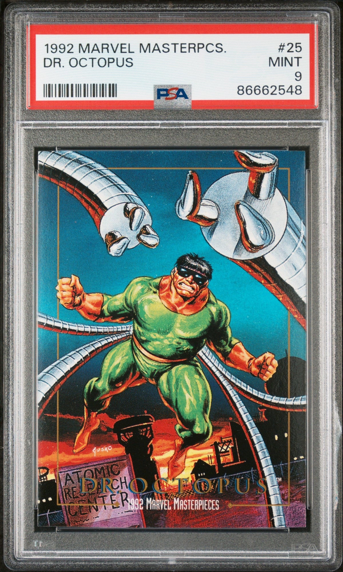 1992 MARVEL MASTERPIECES DR. OCTOPUS  #25 - PSA 9