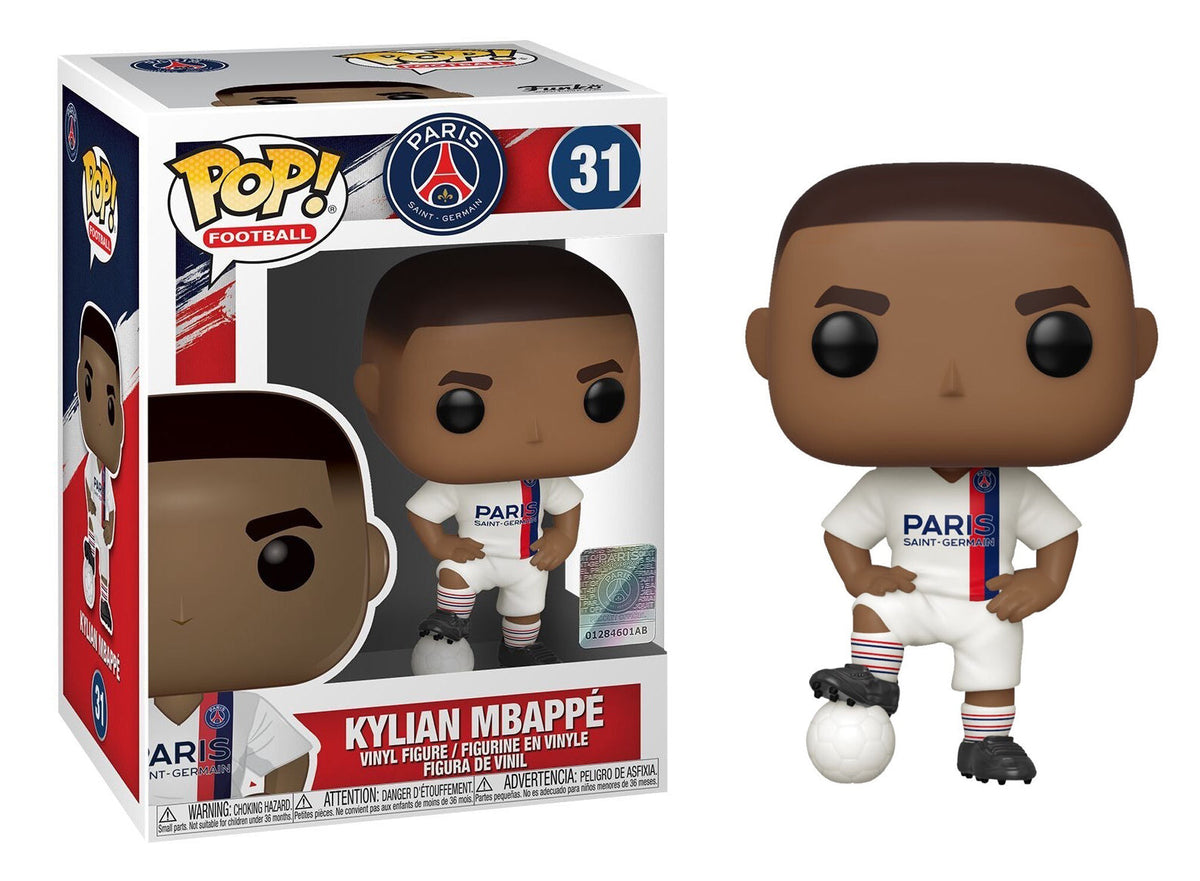 Kylian Mbappé (White Kit, Paris Saint-Germain, Soccer) 31