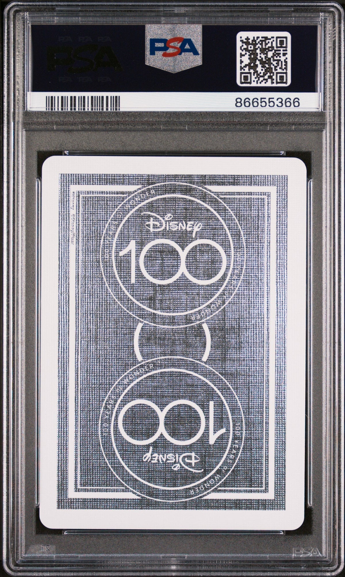2023 DISNEY 100 PLAYING CARDS WINNIE THE POOH 2 OF SPADES PSA 10