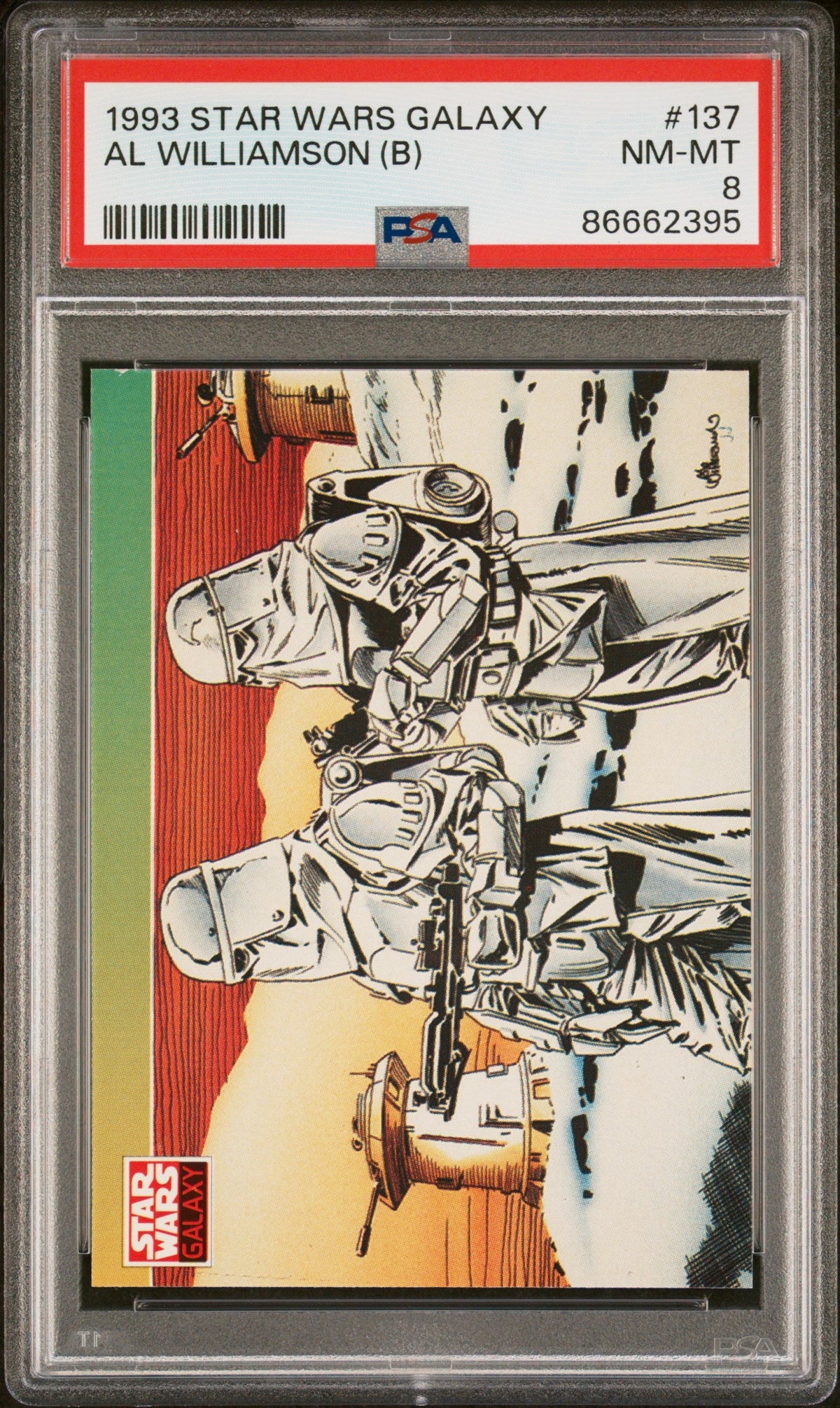 1993 STAR WARS GALAXY AL WILLIAMSON (B)  #137 - PSA 8